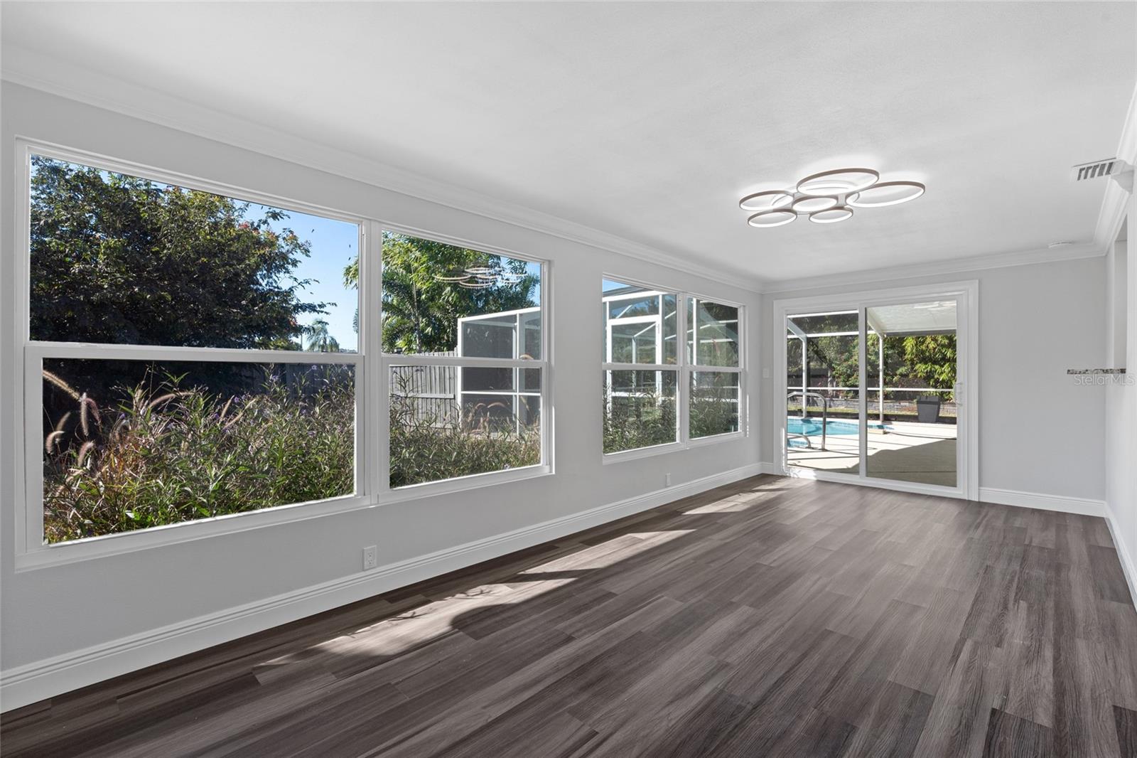 Back room access to pool