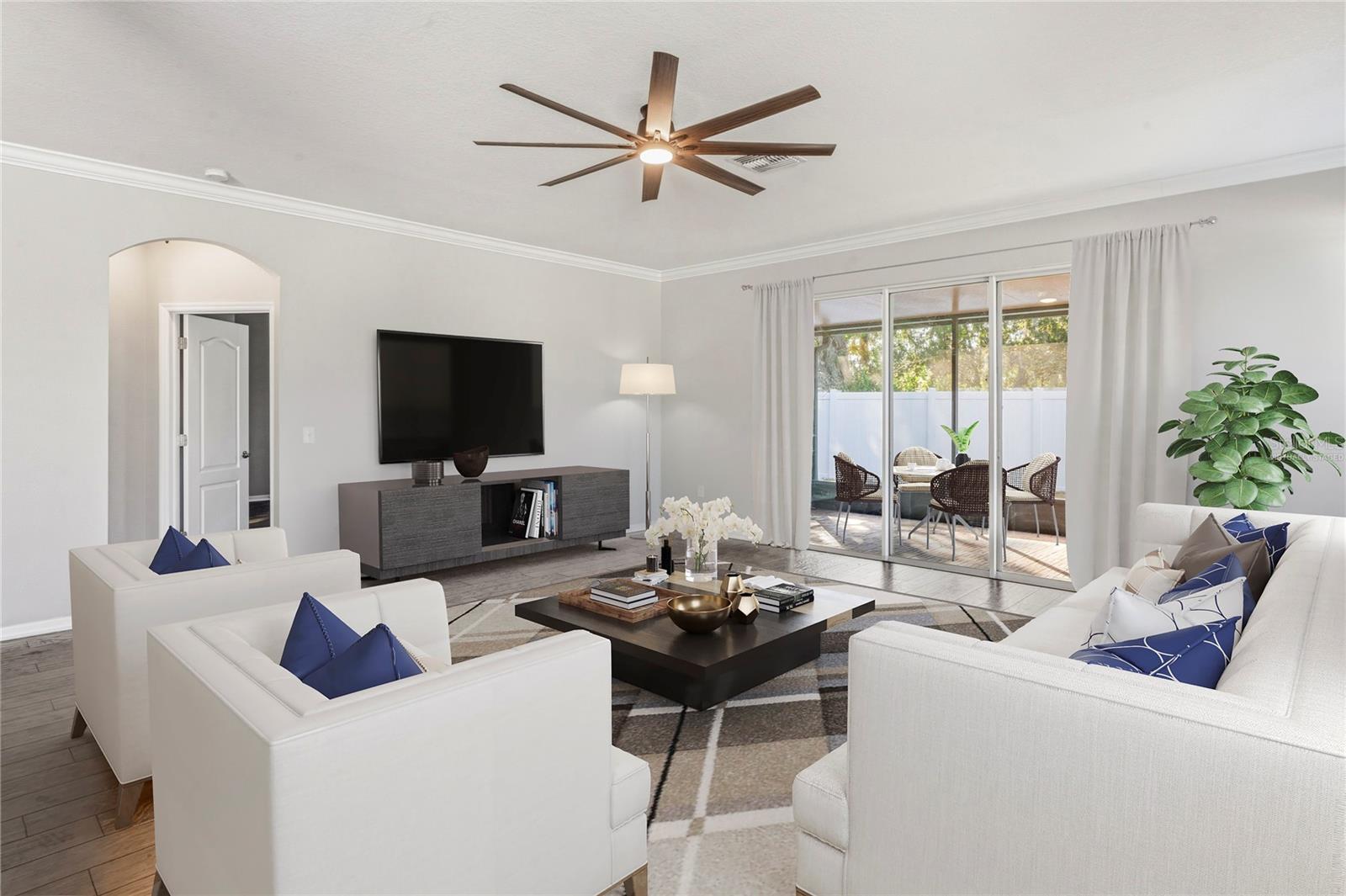 Great Room-Virtually Staged