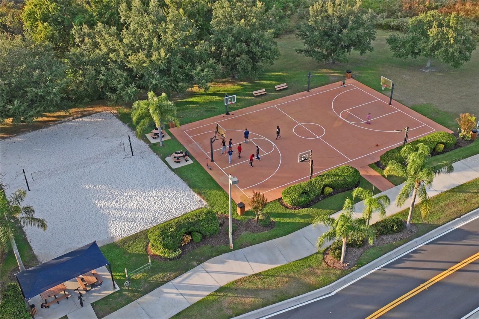 Sand Volleyball & Basketball Court