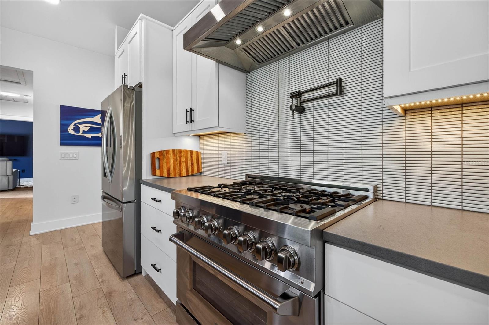 Z-Line 6-Burner Gas Range with Hood & Pasta Filler