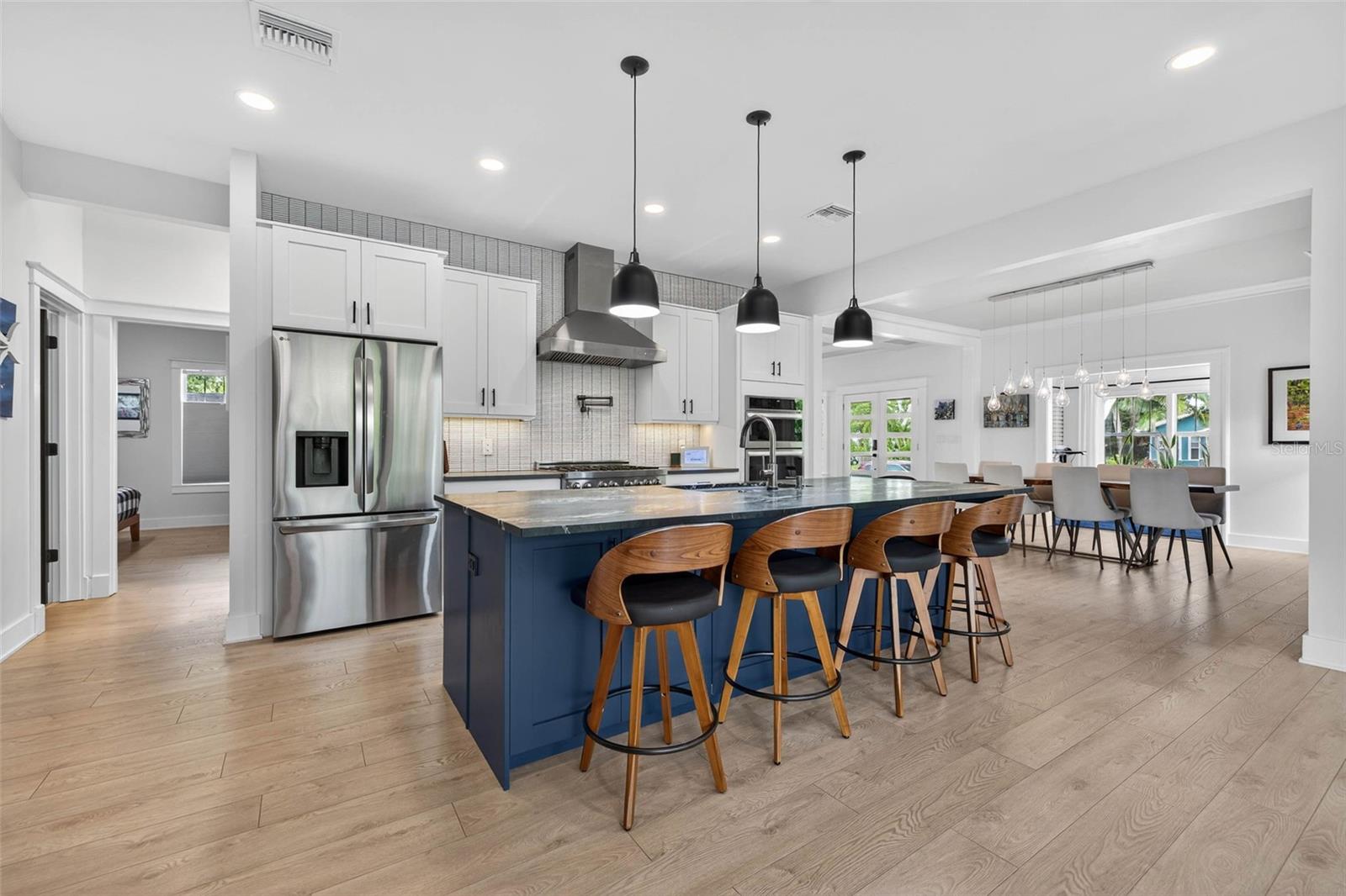 Open Kitchen with Elevated Ceiling