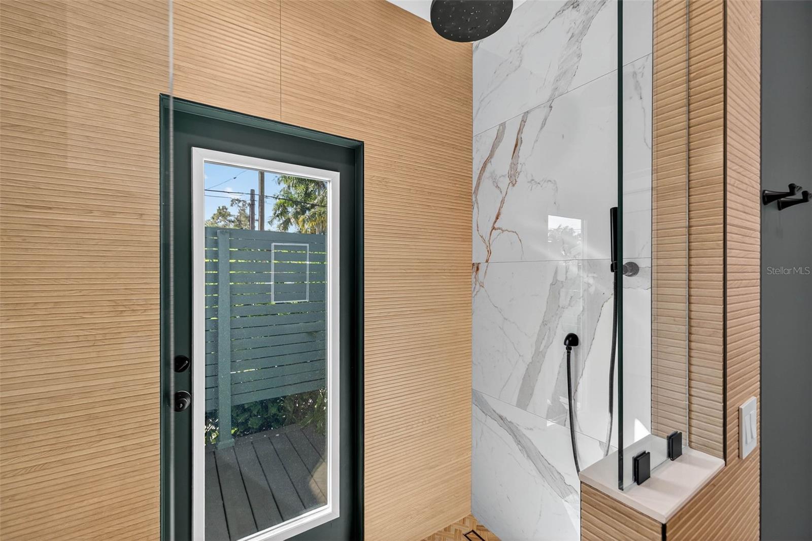 Direct Access to Outdoor Shower