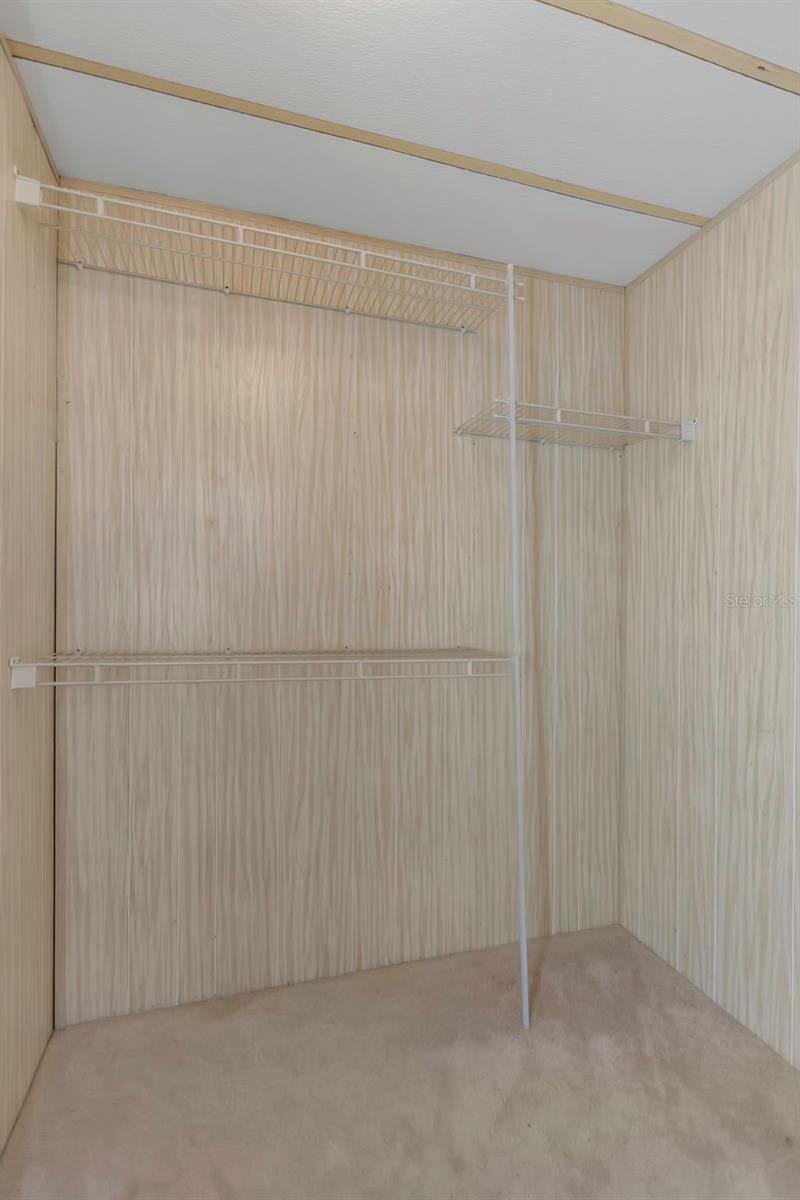 2 large closets on Master