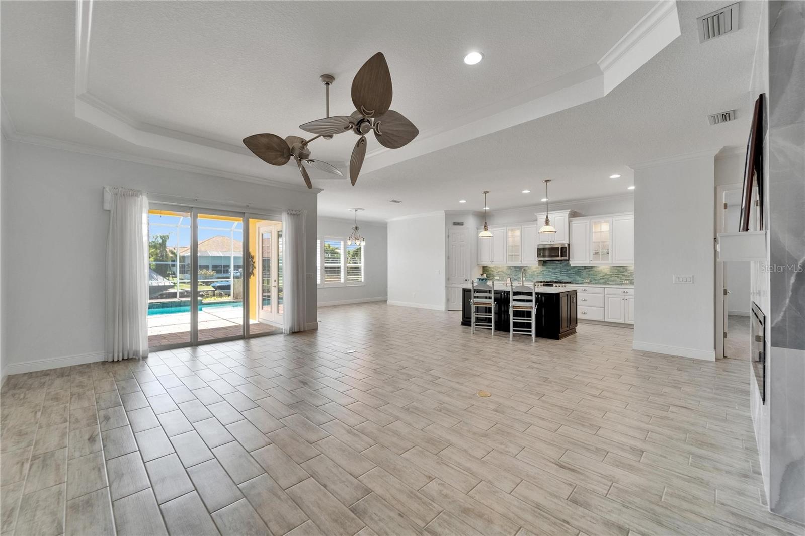 Family Room and Kitchen