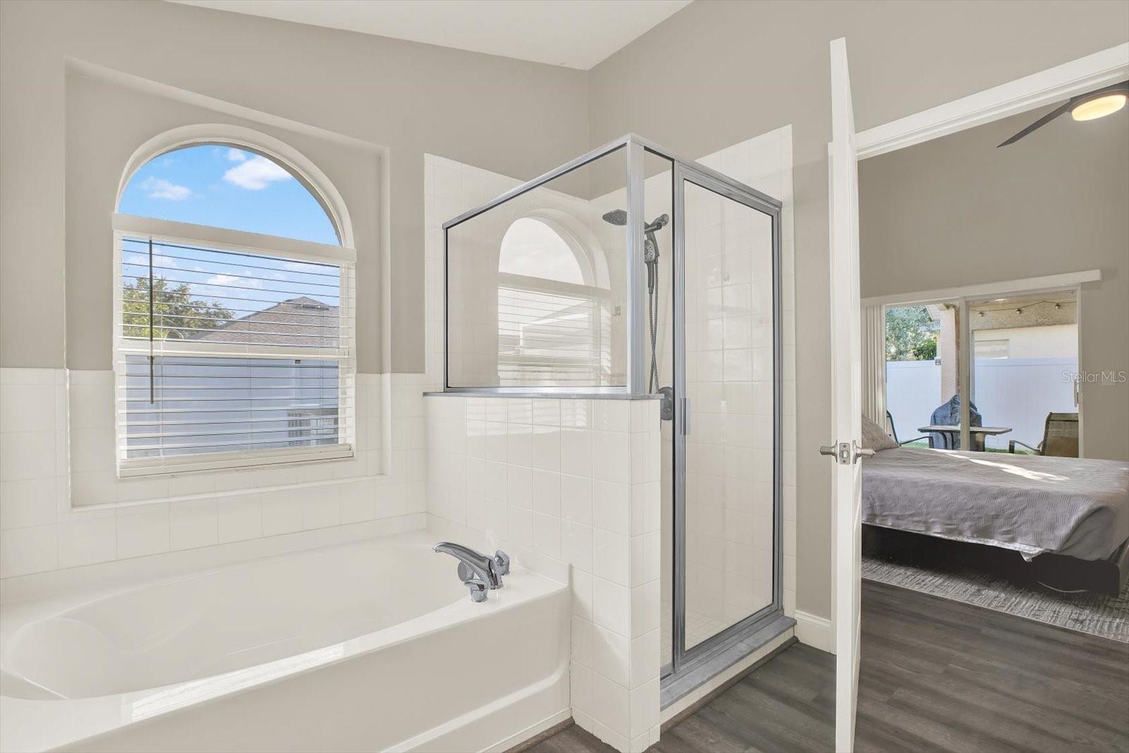 Garden Tub and Large Shower