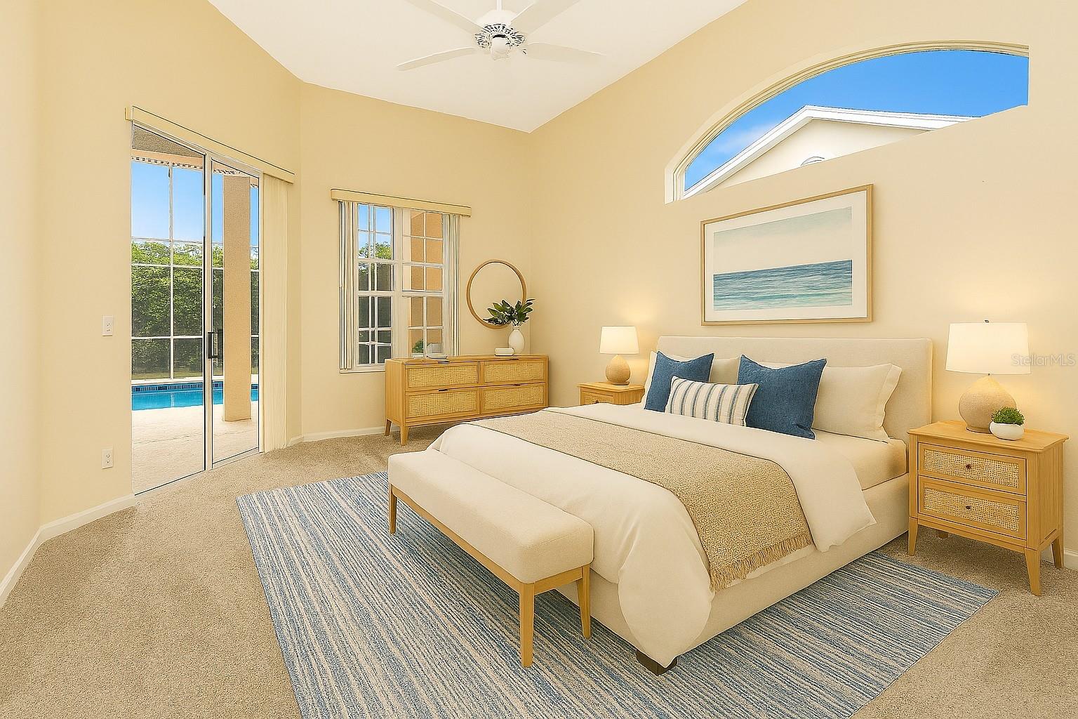 Virtual staging - primary bedroom