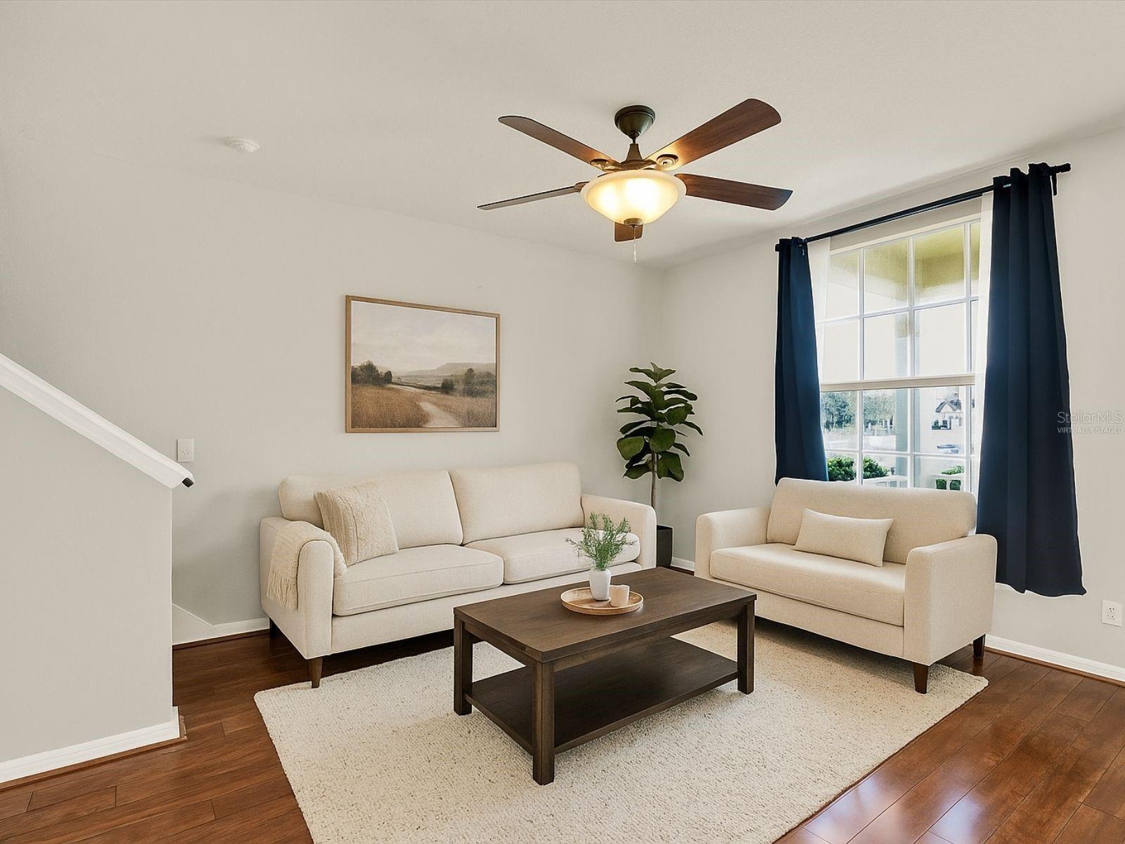 Living Room Virtually Staged