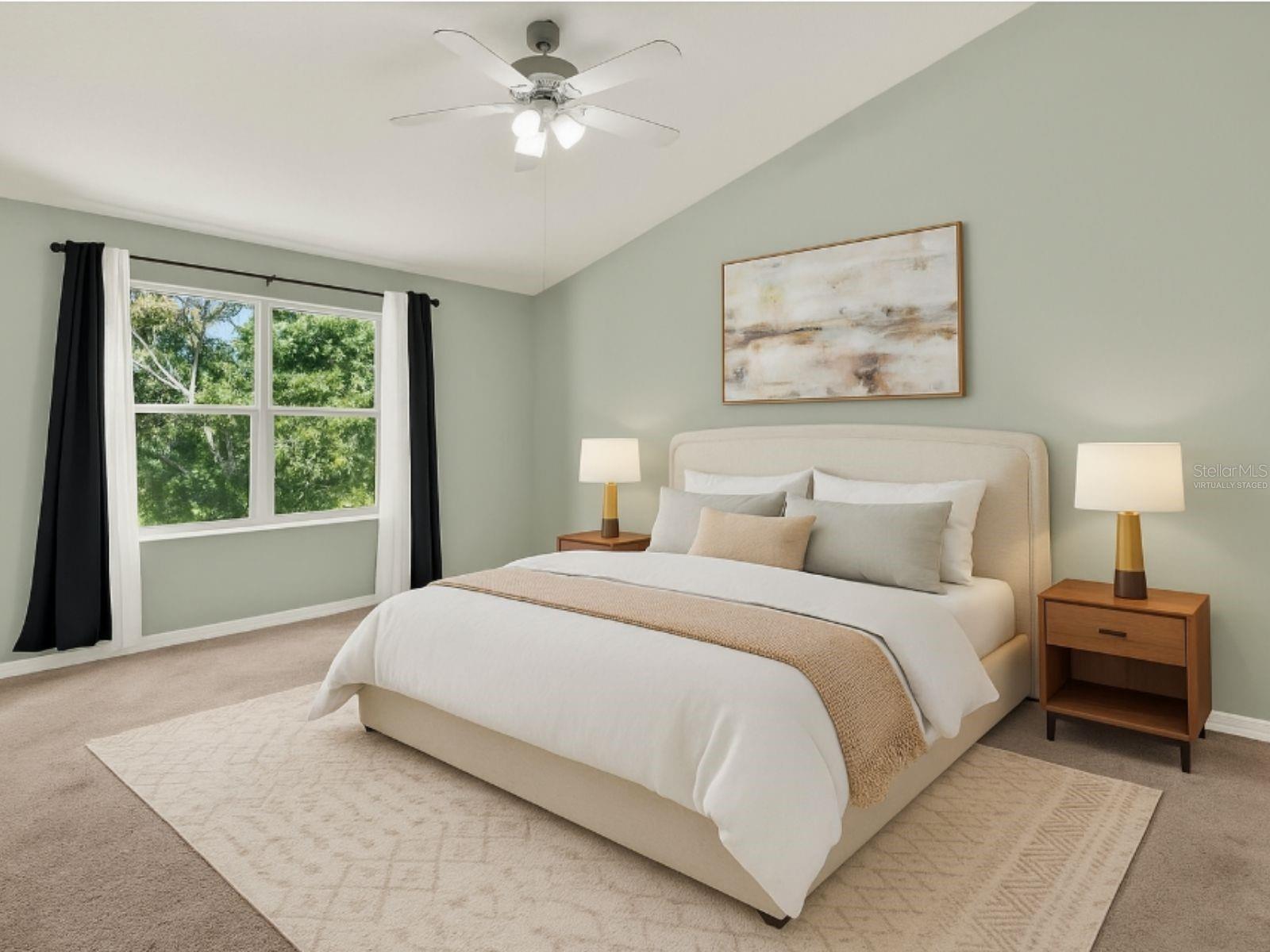 Primary Bedroom Virtually Staged