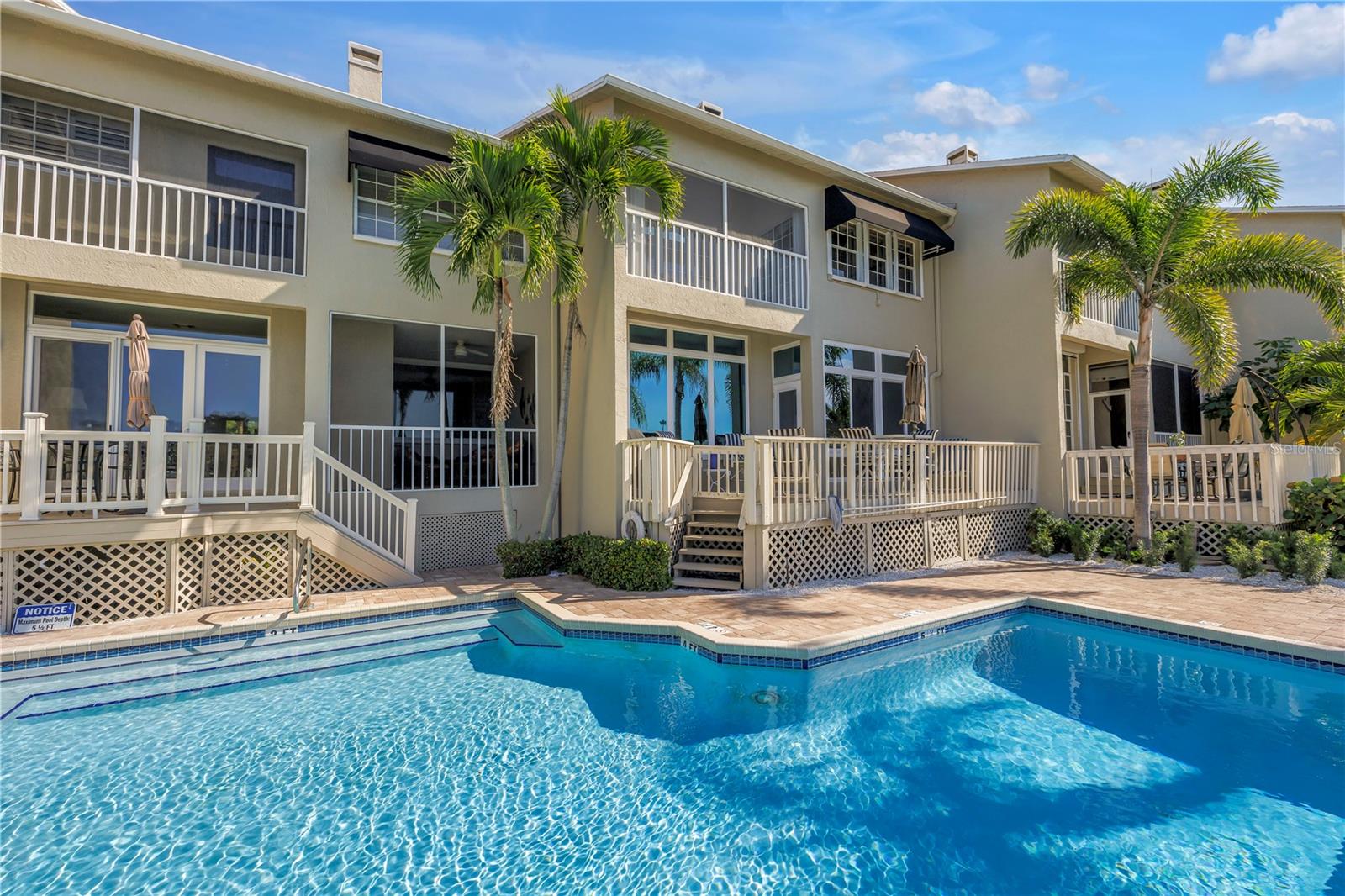 Community Pool and back of townhome