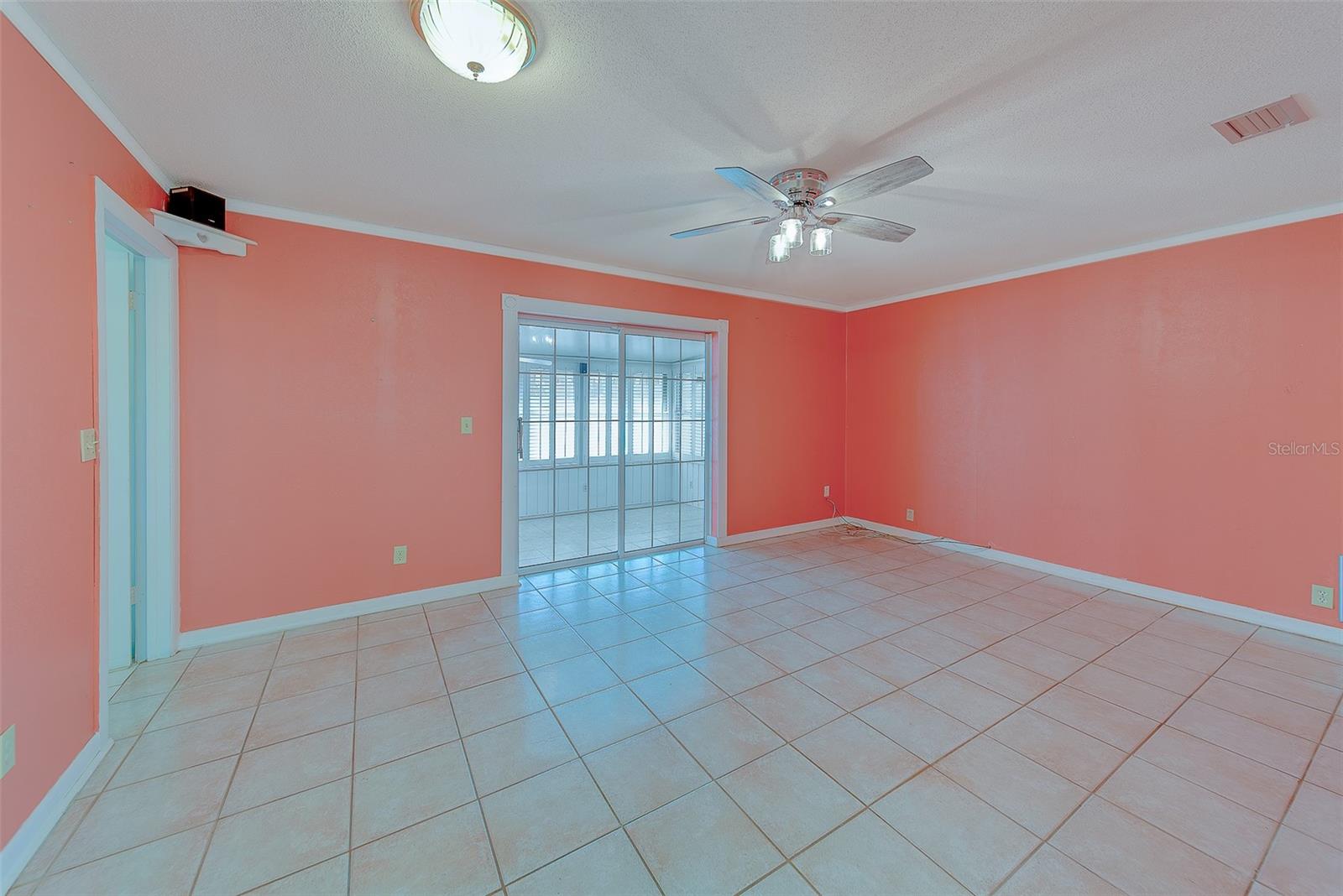 Sliders going into Florida Room