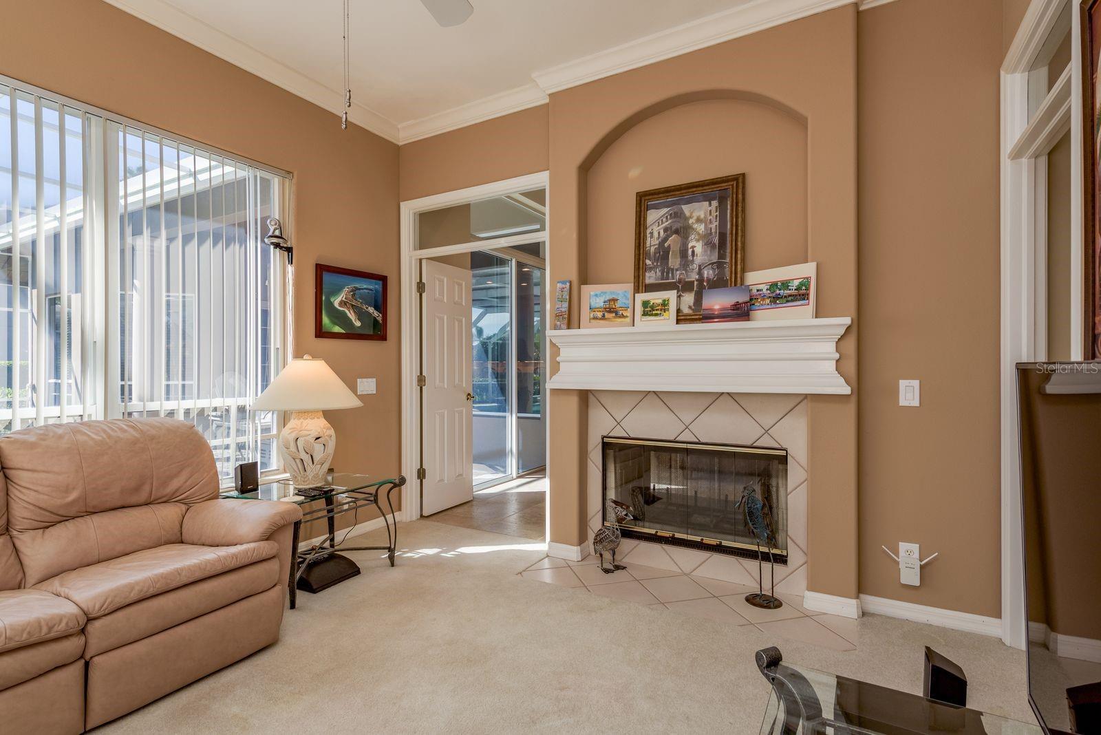 Double sided wb fireplace