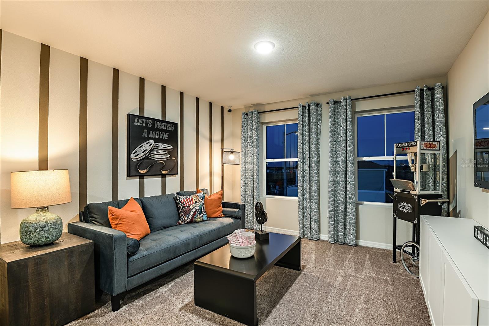 virtually staged/model home