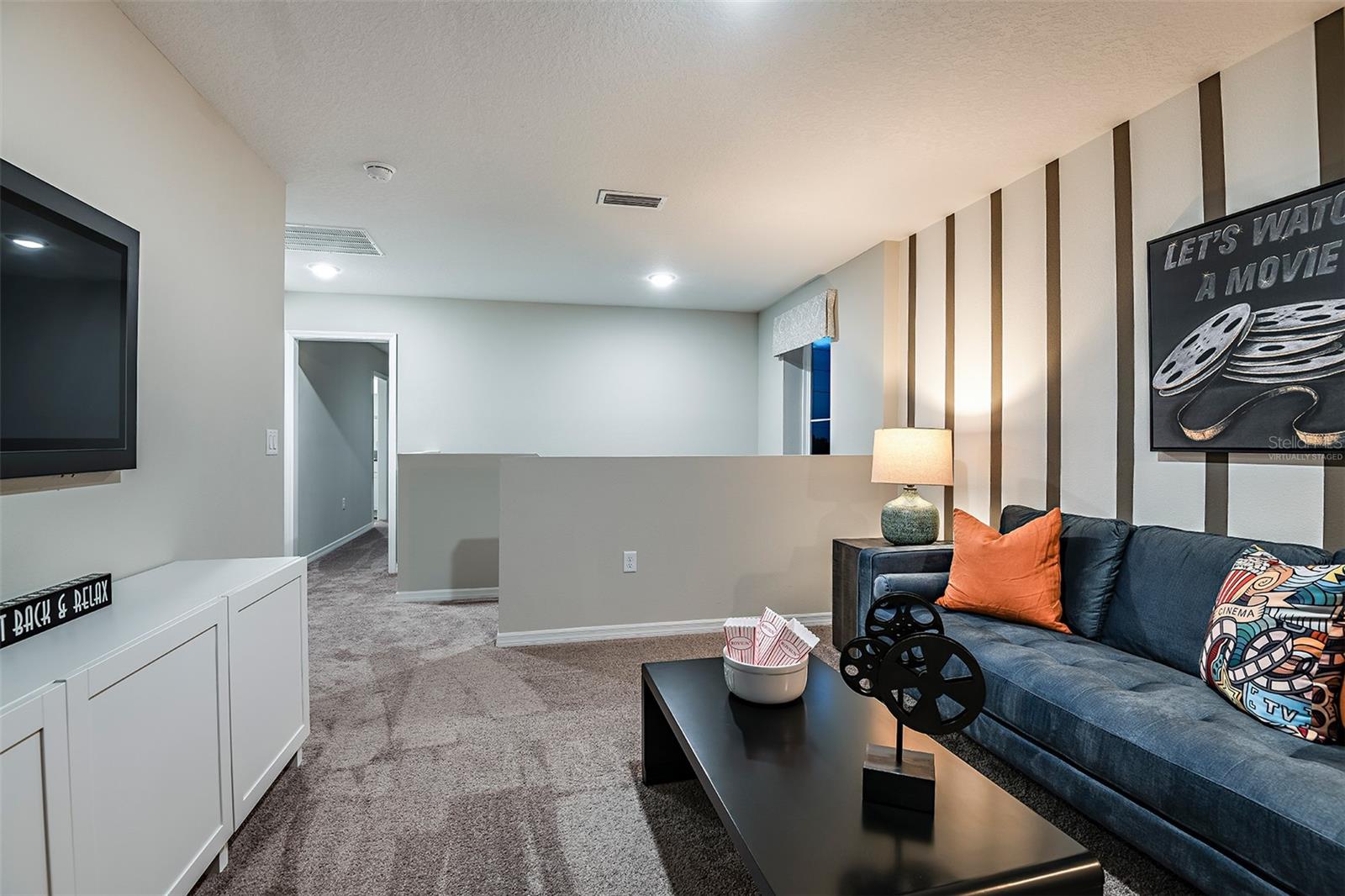 virtually staged/model home