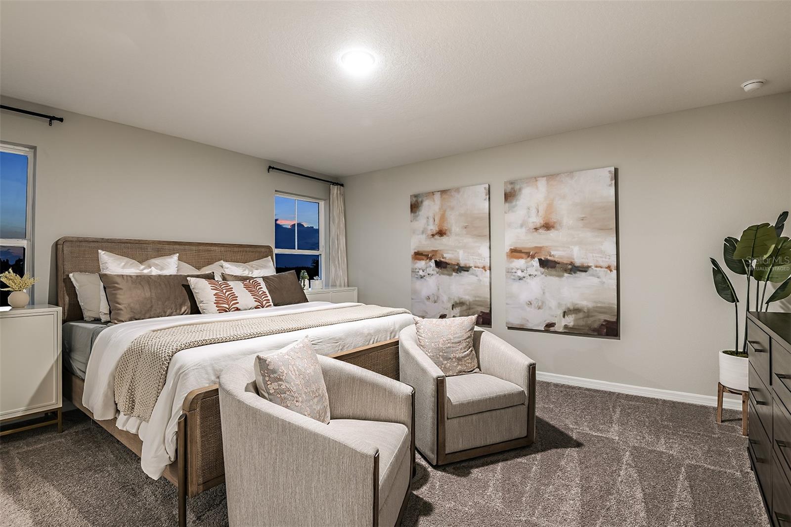 virtually staged/model home