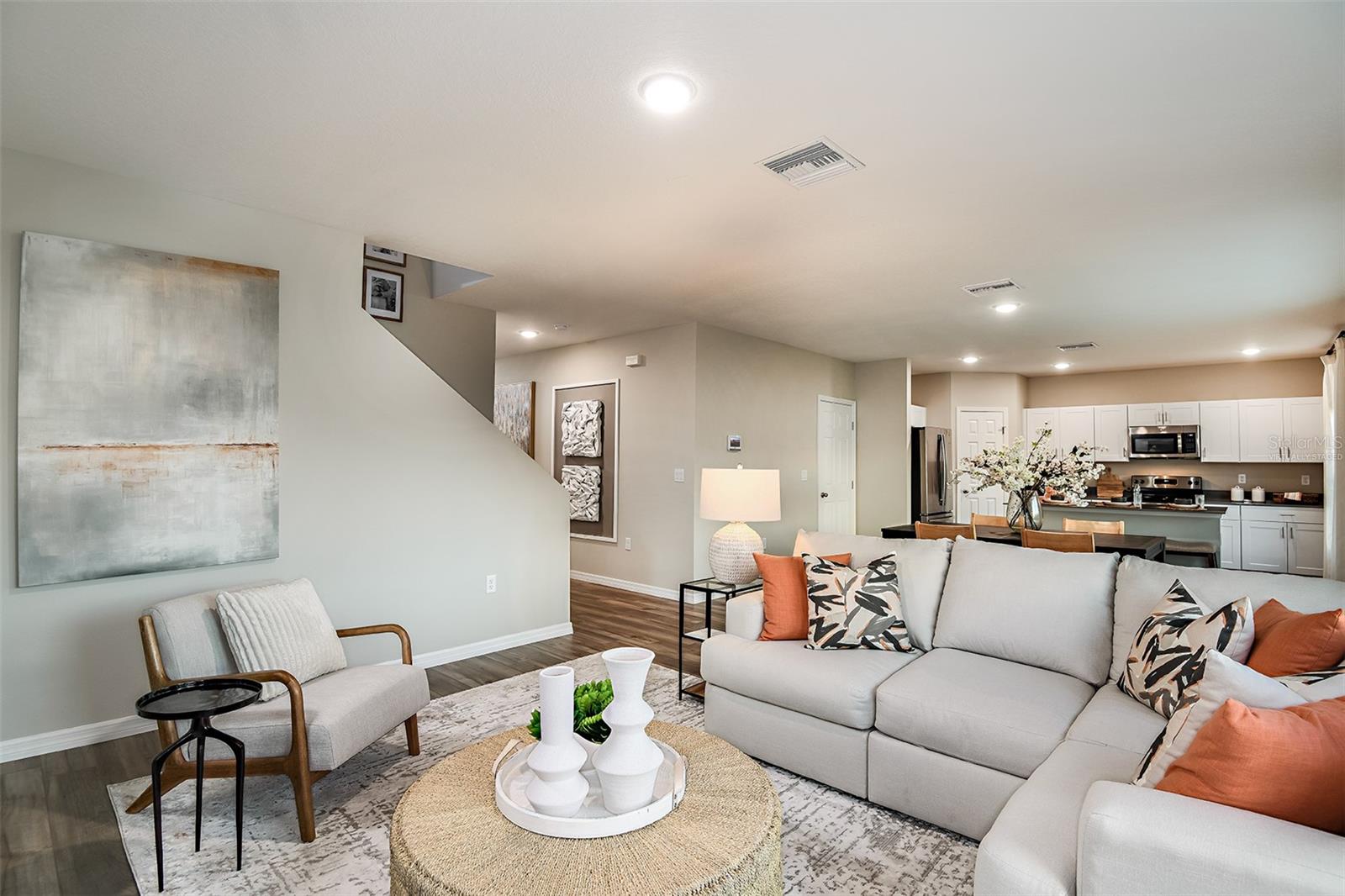 virtually staged/model home