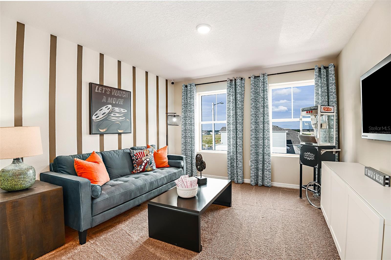 virtually staged/model home