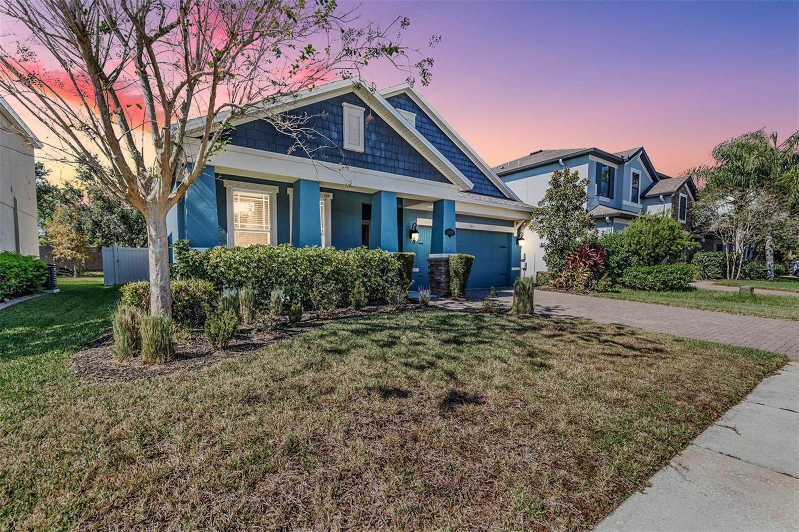 Front Exterior - Office- 3 Bedrooms/2 Bathrooms/2 Car Garage - One Story Home, Pavered Driveway