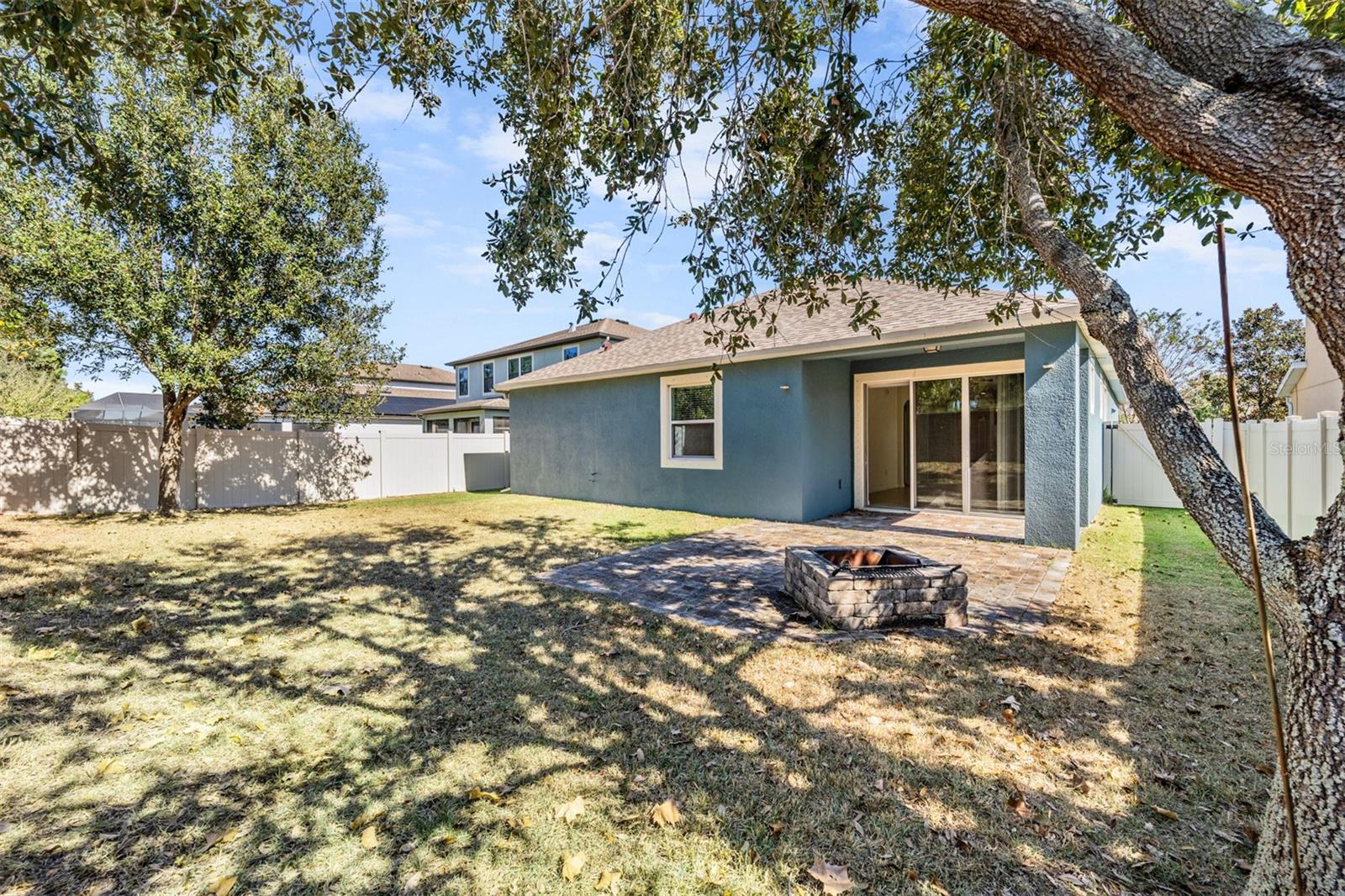 Large fenced-in back yard