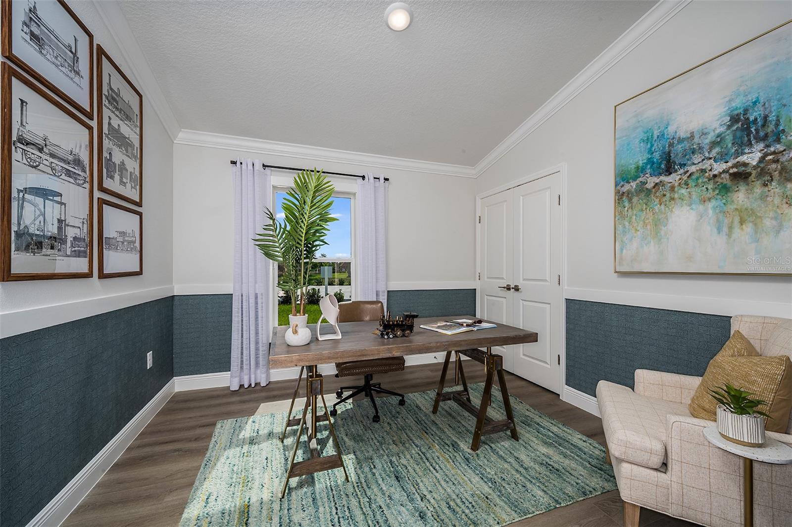 virtually staged/model home