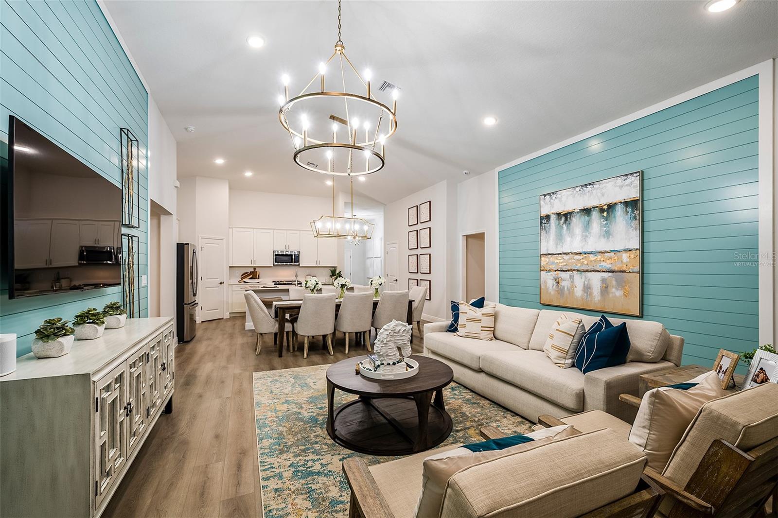 virtually staged/model home