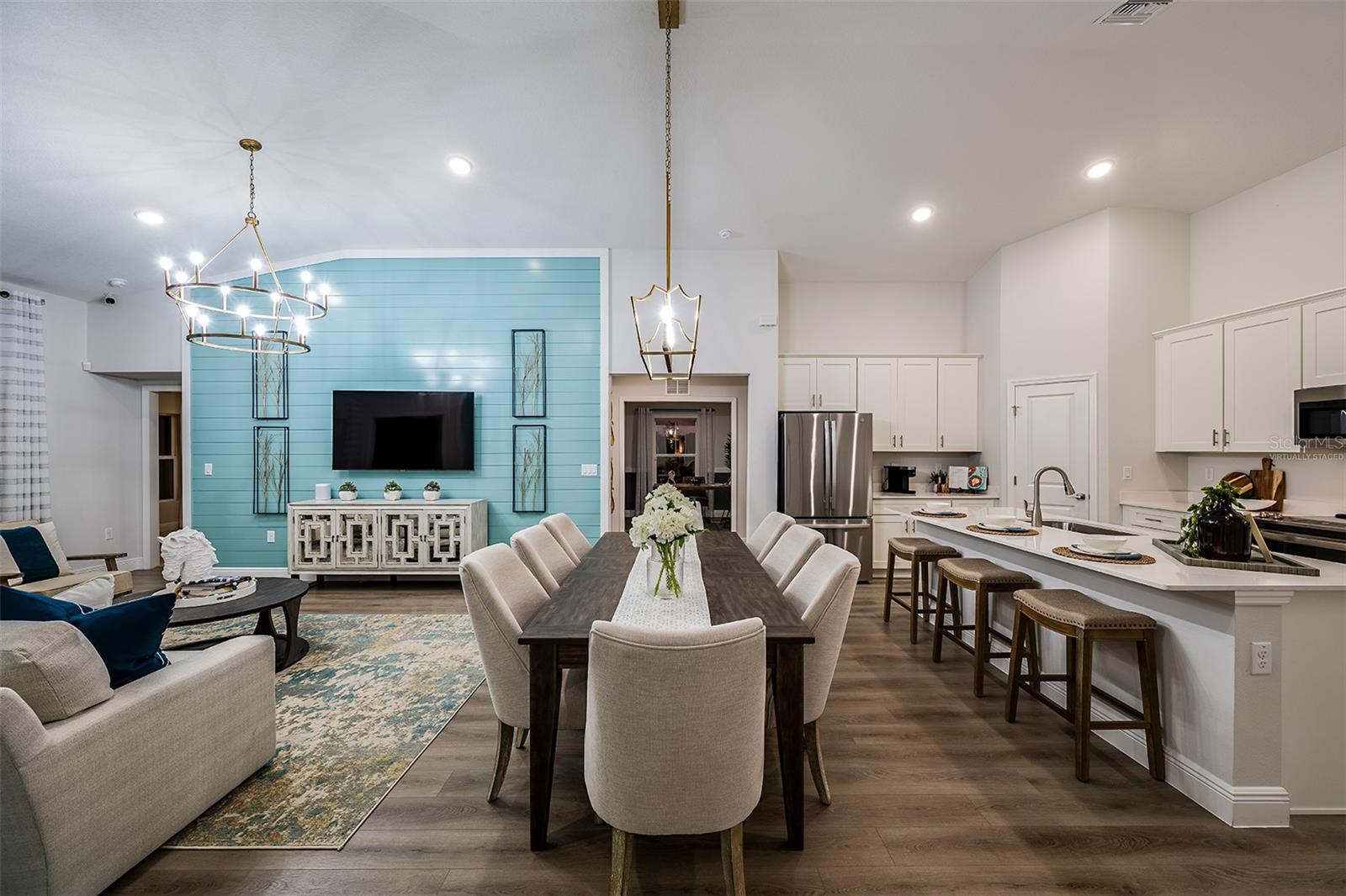 virtually staged/model home