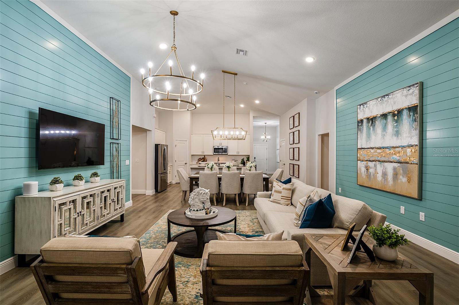 virtually staged/model home