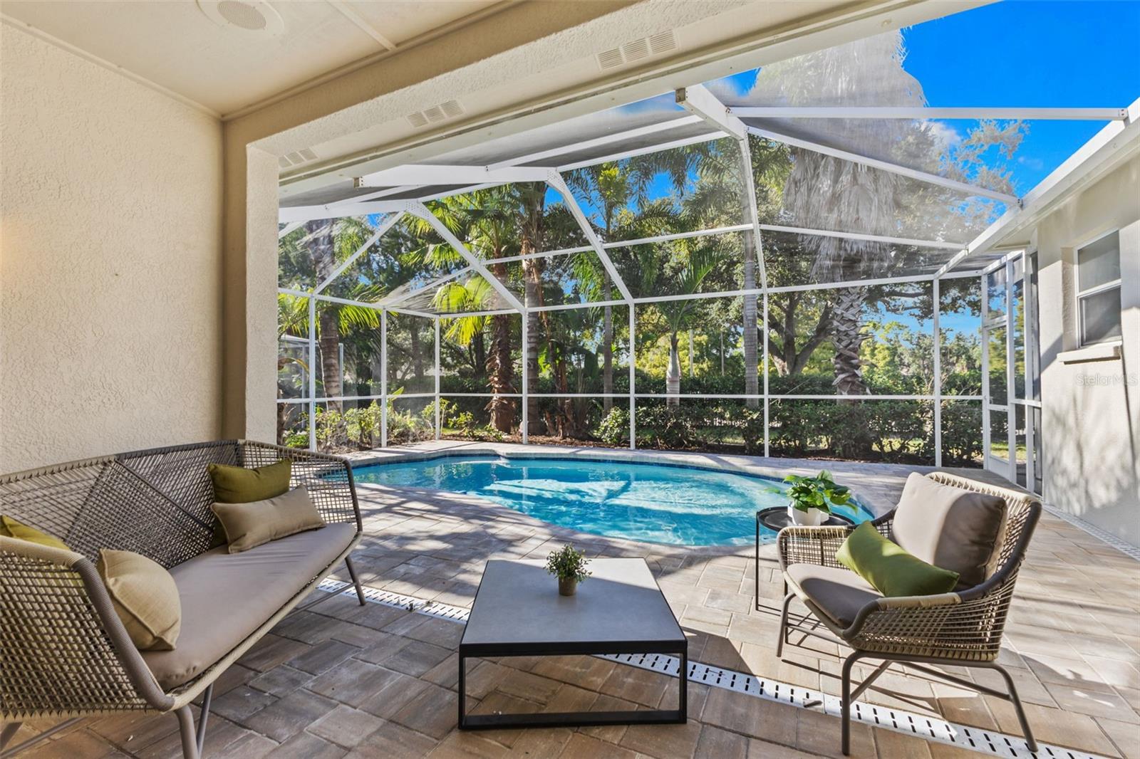 Newly Paved Patio and Screened-in Pool
