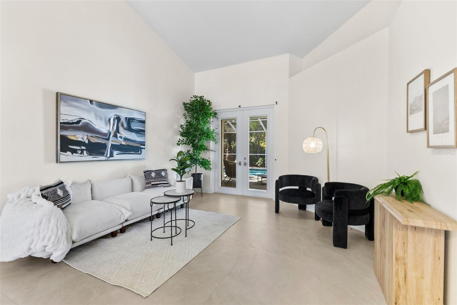 French Doors to Pool