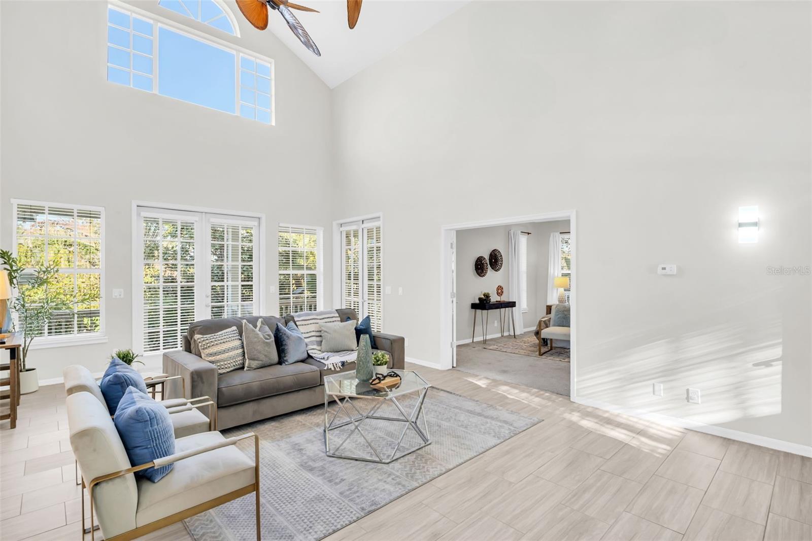 Double door entry to the master oasis privately located at the rear of the home~