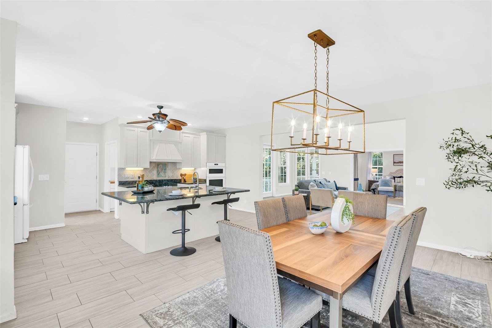 Natural light flows throughout~