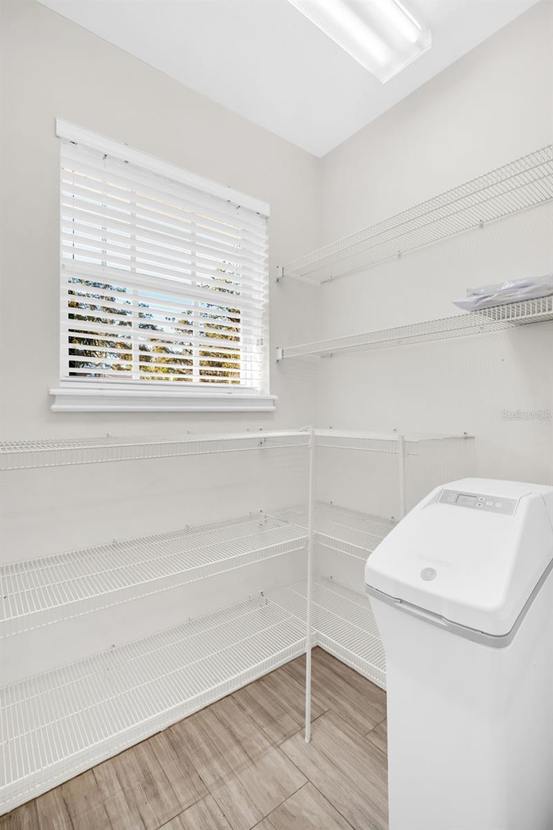 Oversized walk-in pantry~