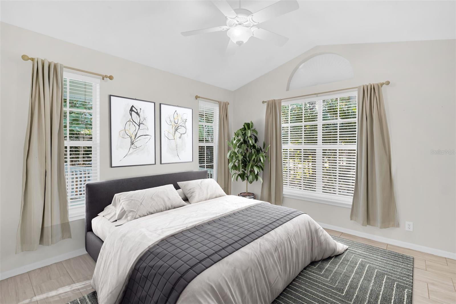 Bedroom #3 offers beautiful vaulted ceilings~