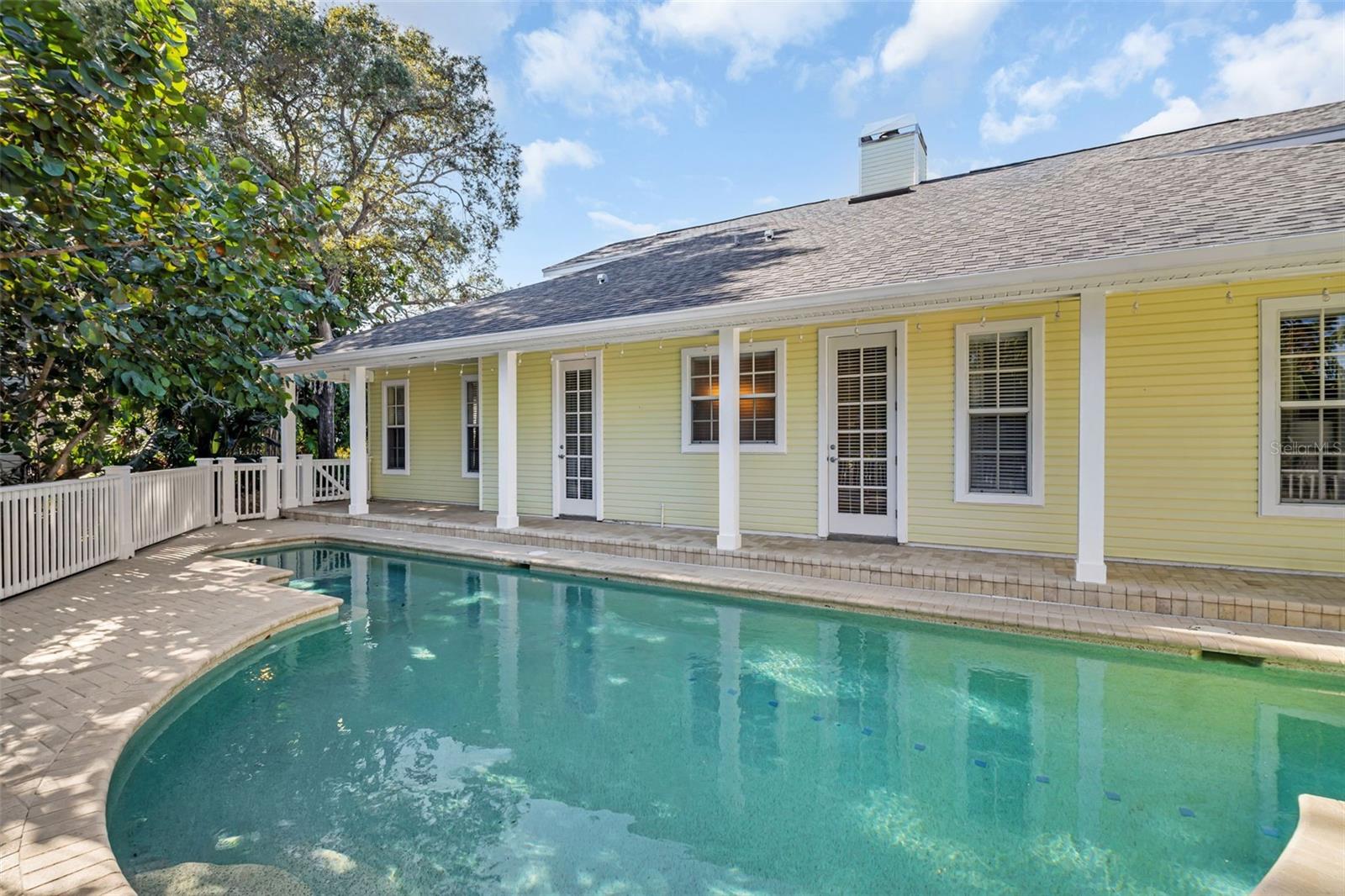 Lush landscaping offers ample amounts of privacy~