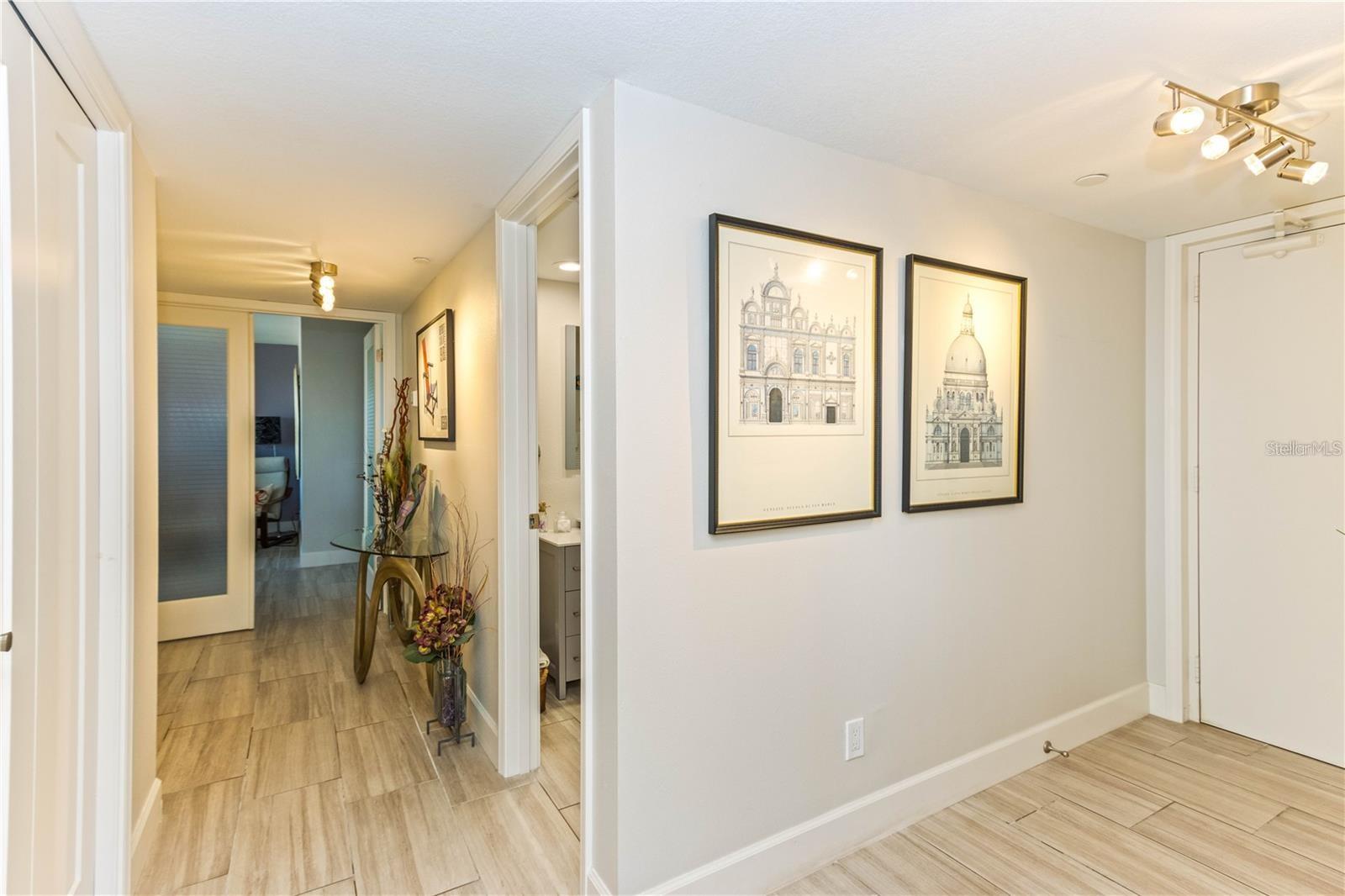 ENTRY TOWARDS GUEST BATHROOM