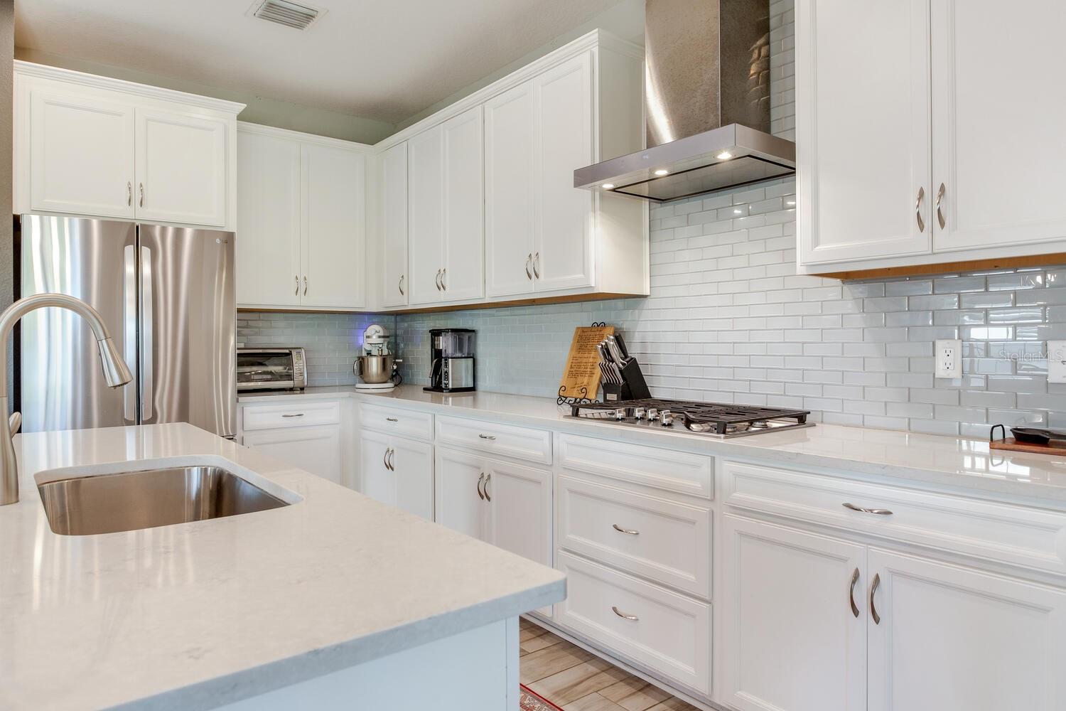 Gorgeous White Kitchen - Stainless Appliances