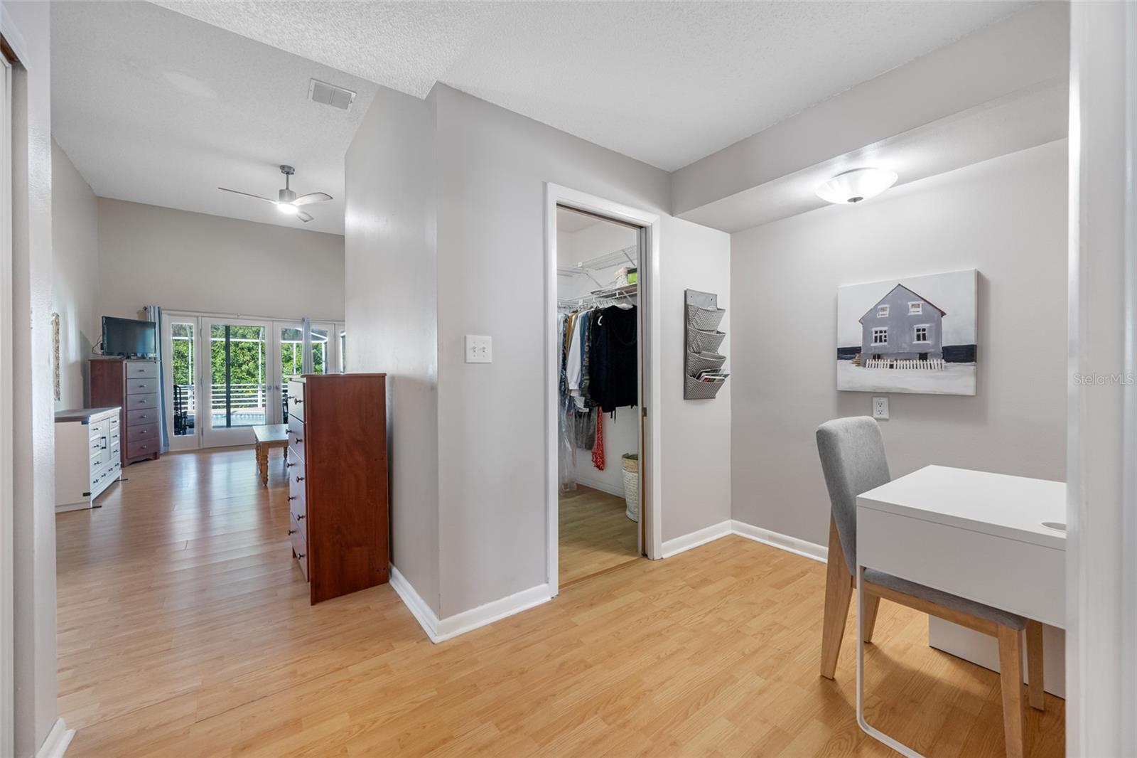 Dressing area and walk in closet.  Could be converted to an extra large walk in closet