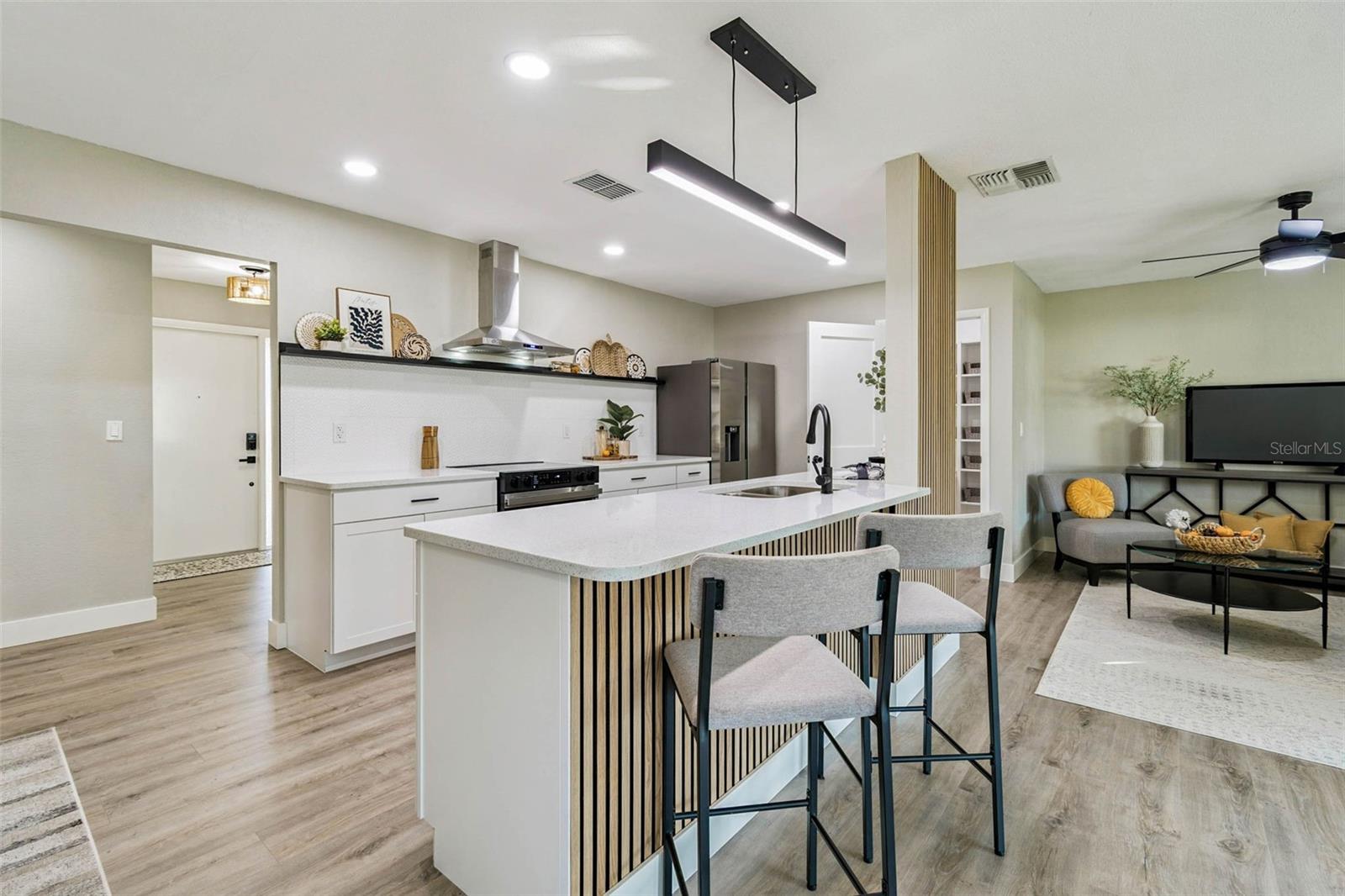 Open concept kitchen