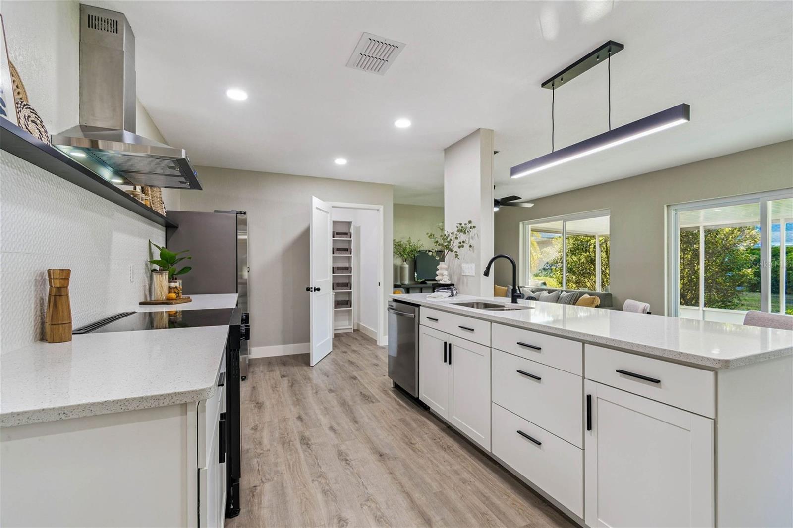 Open concept kitchen