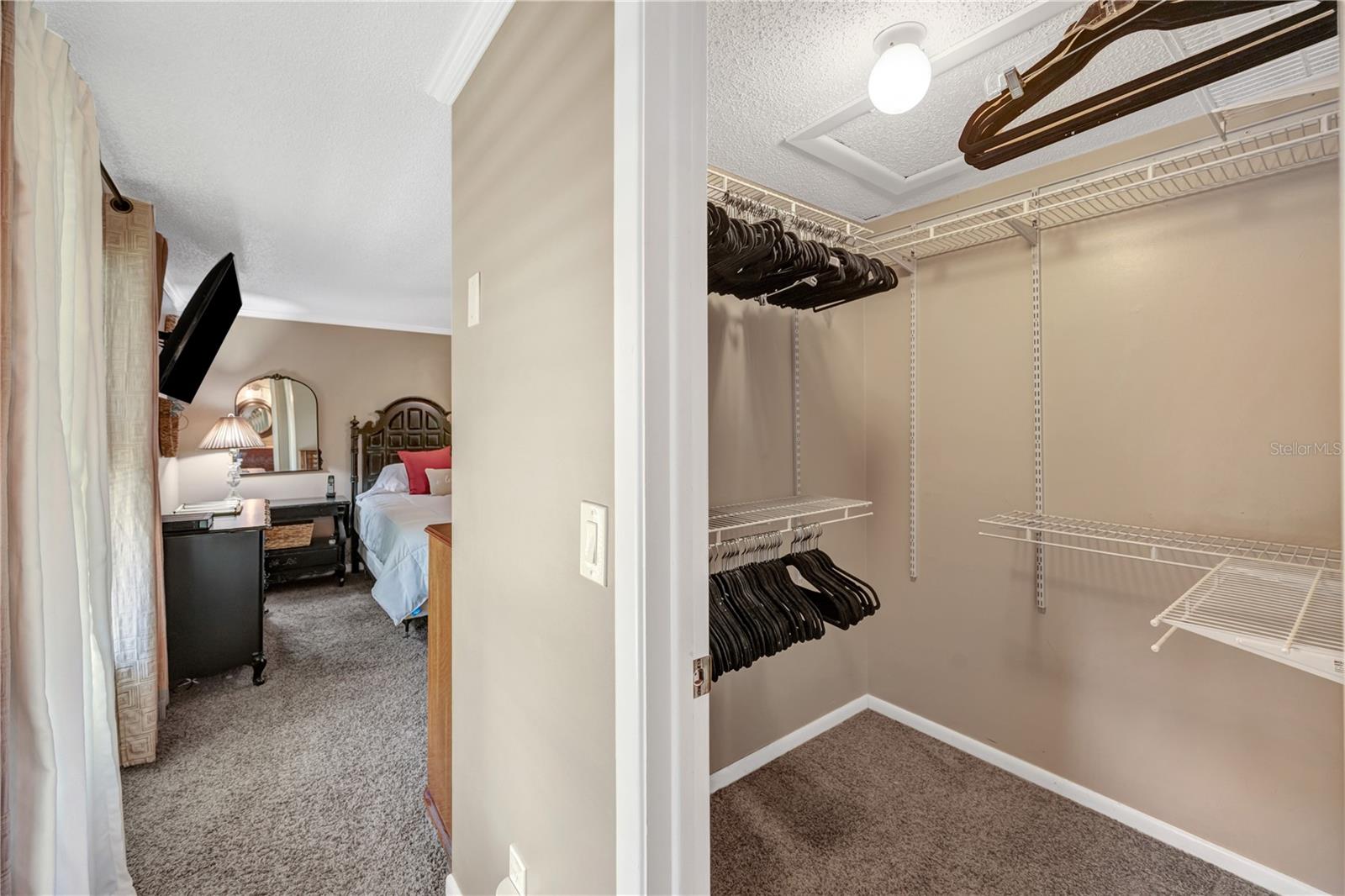 Upstairs - Primary Walk-in Closet