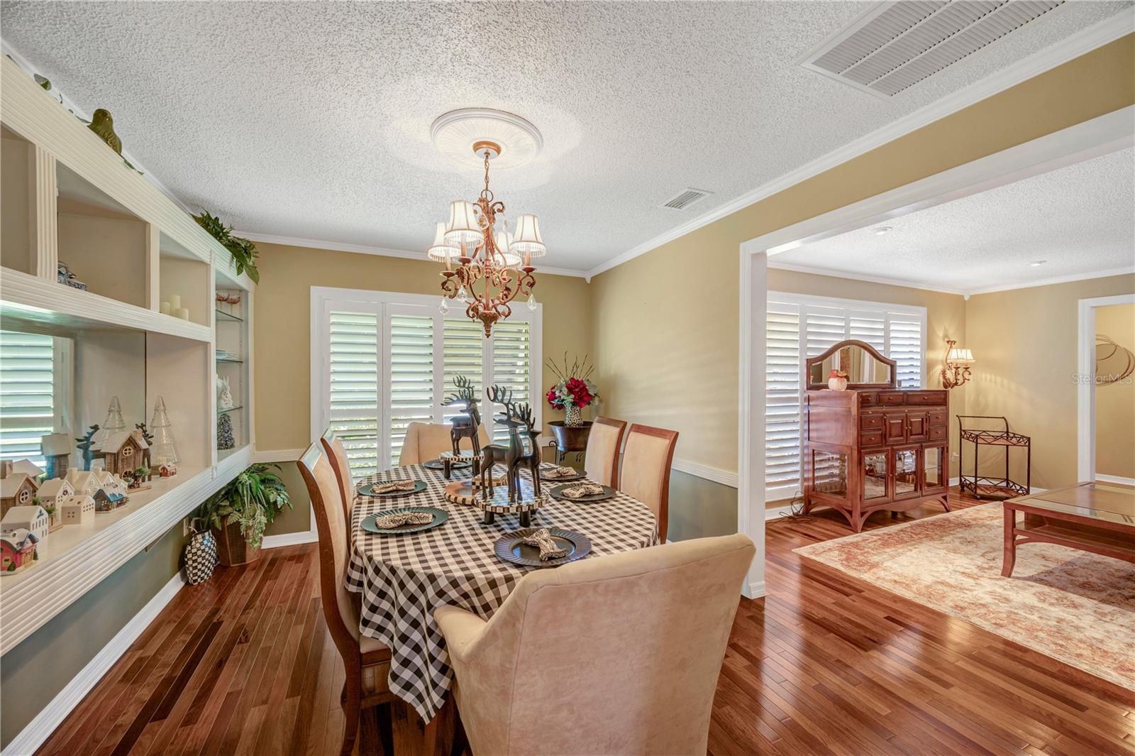 Formal Dining Room/View into Formal Living Room
