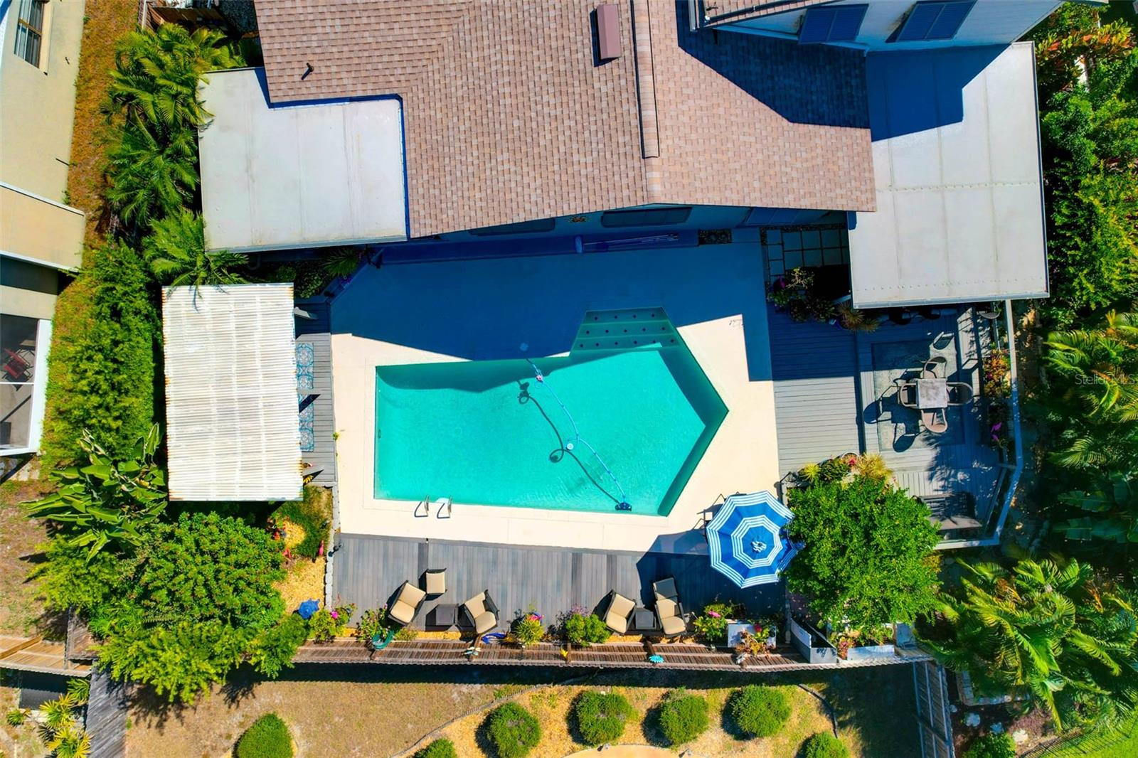 Aerial of Backyard