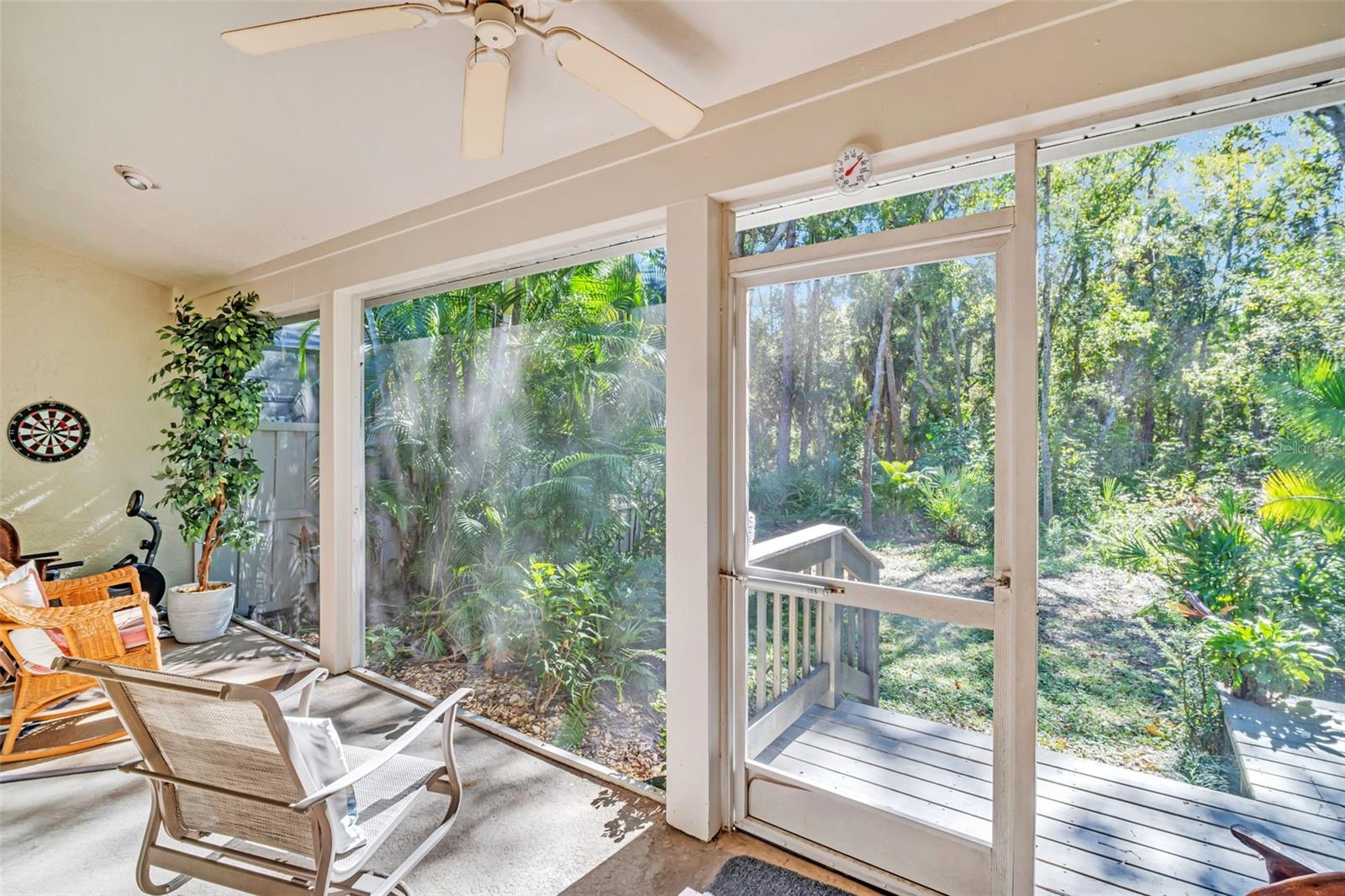 Screened in Patio over looking preserve