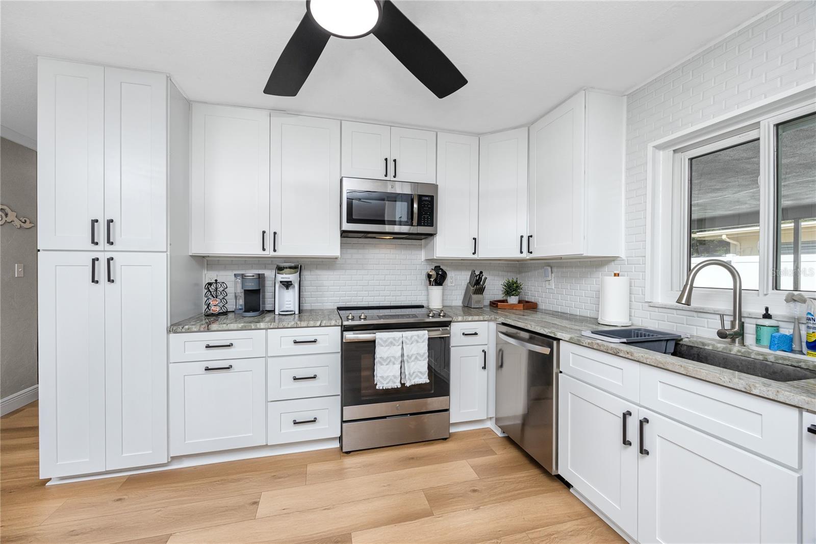 Bright white kitchen