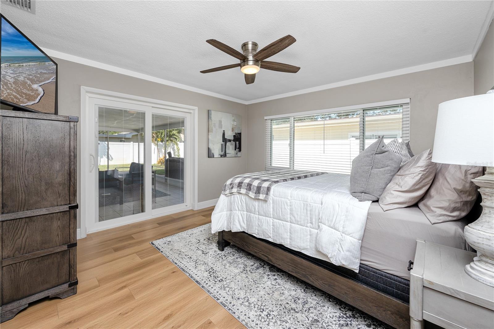 Main Bedroom with entrance to patio