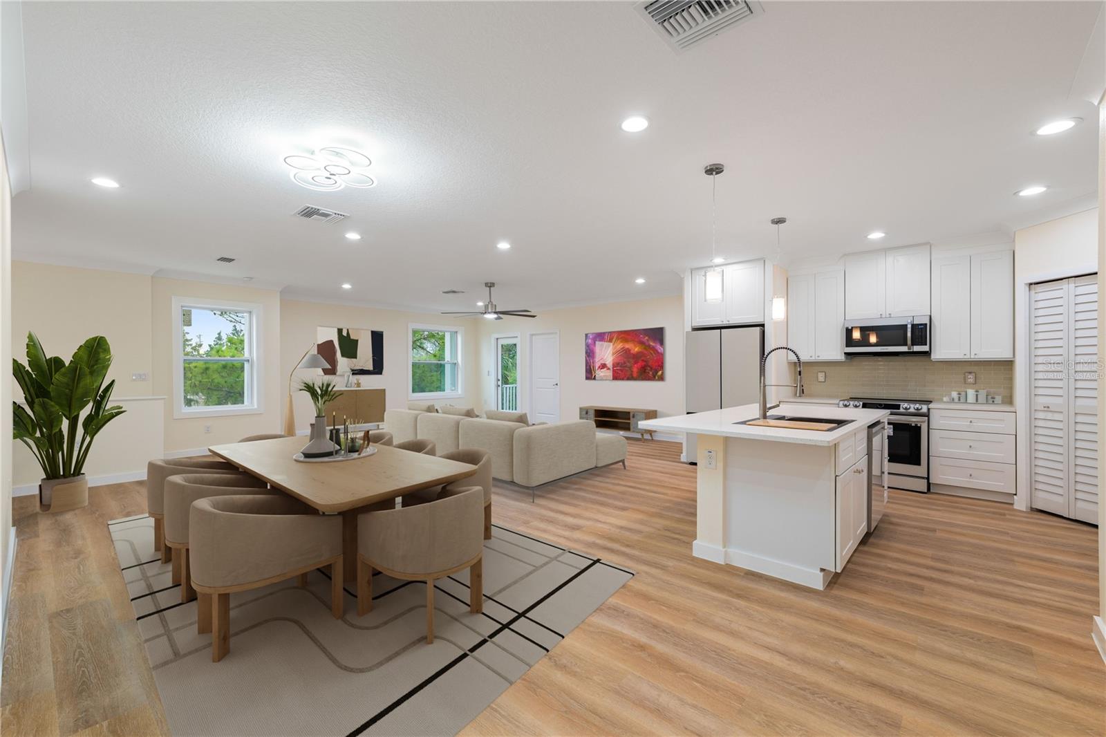 This photo is virtually staged.