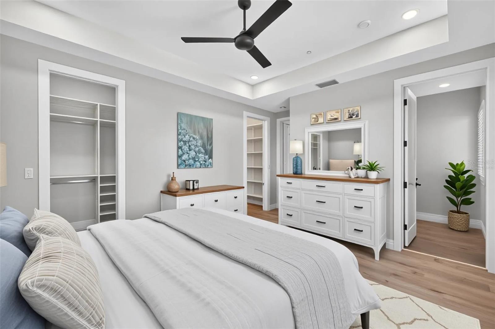 Primary Bedroom virtually staged