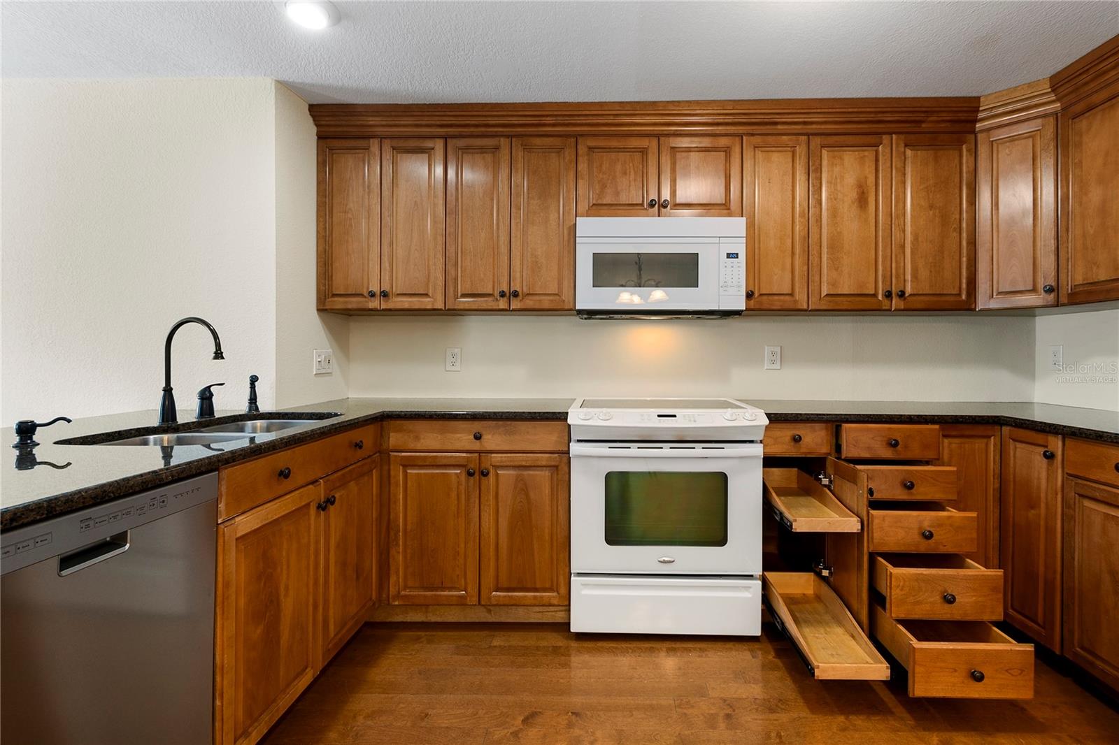 Virtually staged kitchen