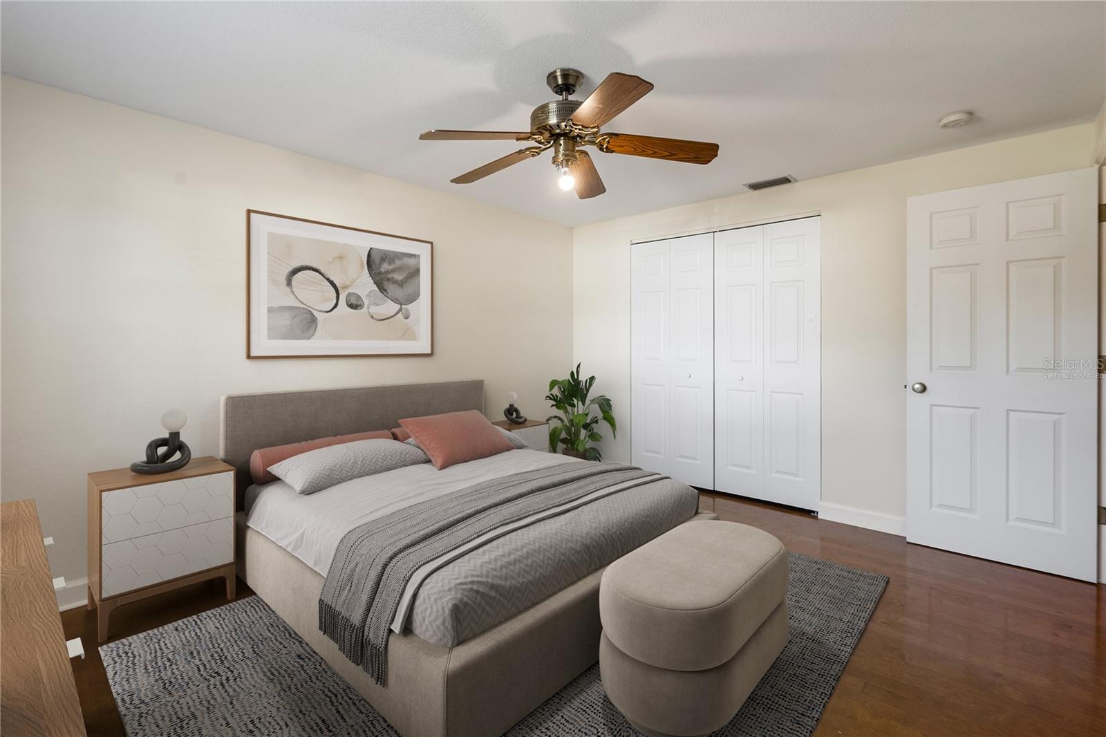 Virtually staged bedroom #3