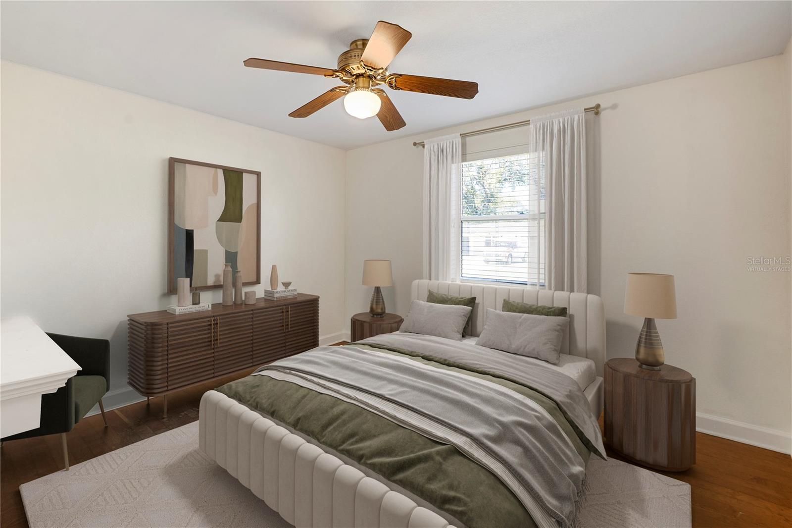 Virtually staged bedroom #4