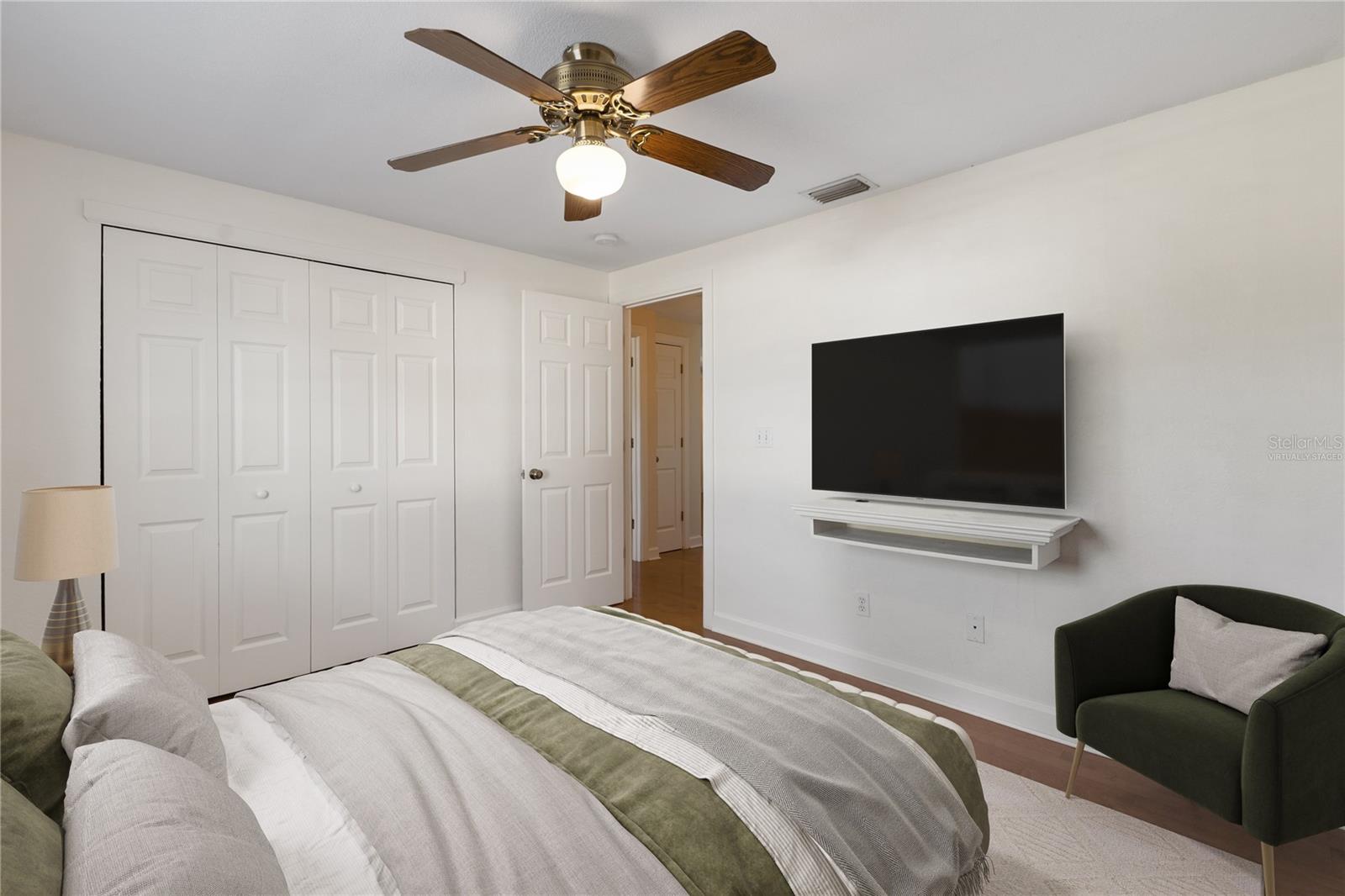 Virtually staged bedroom #4